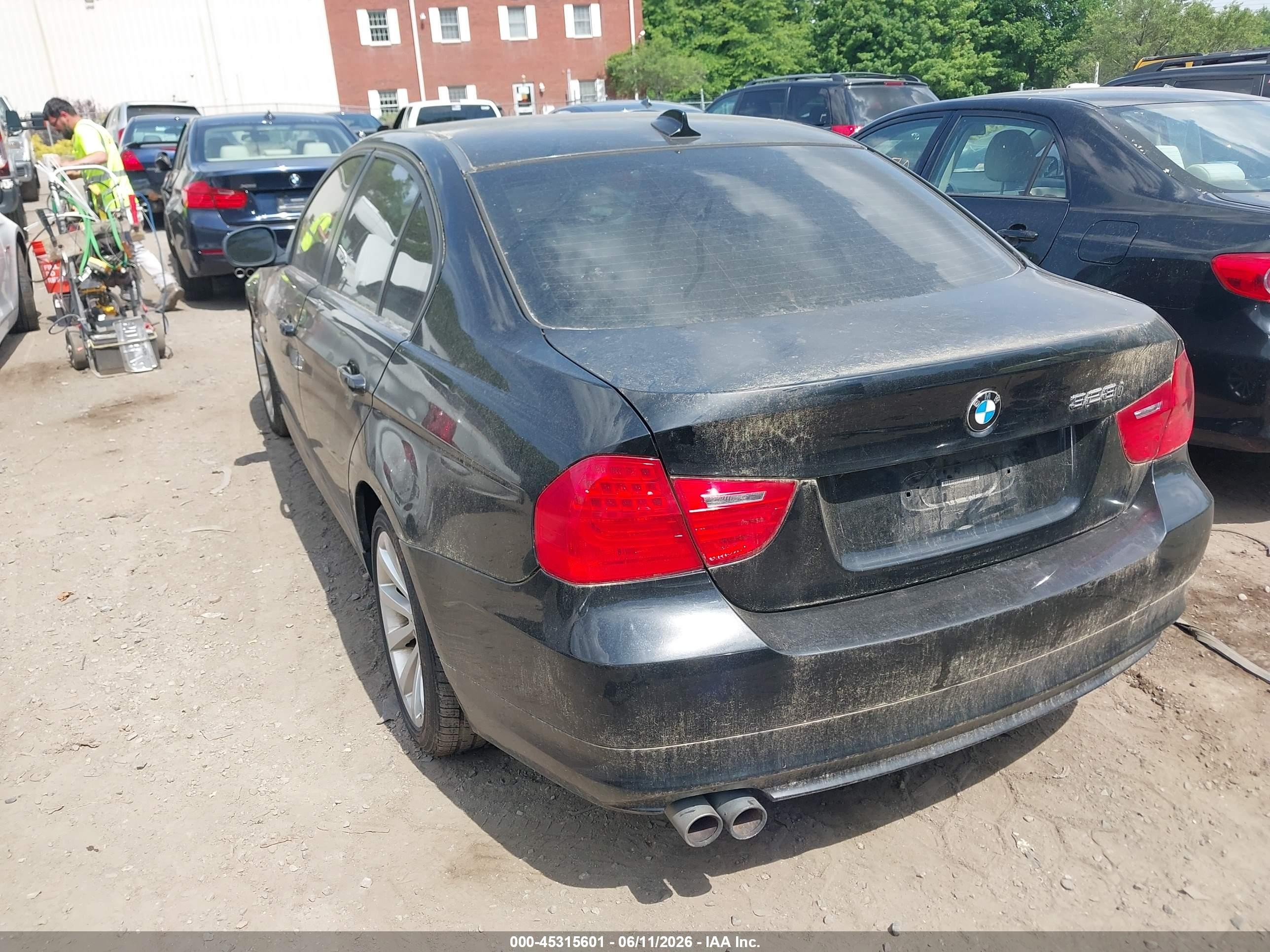 2011 Bmw 328i Xdrive Black vin: WBAPK5C55BA661577