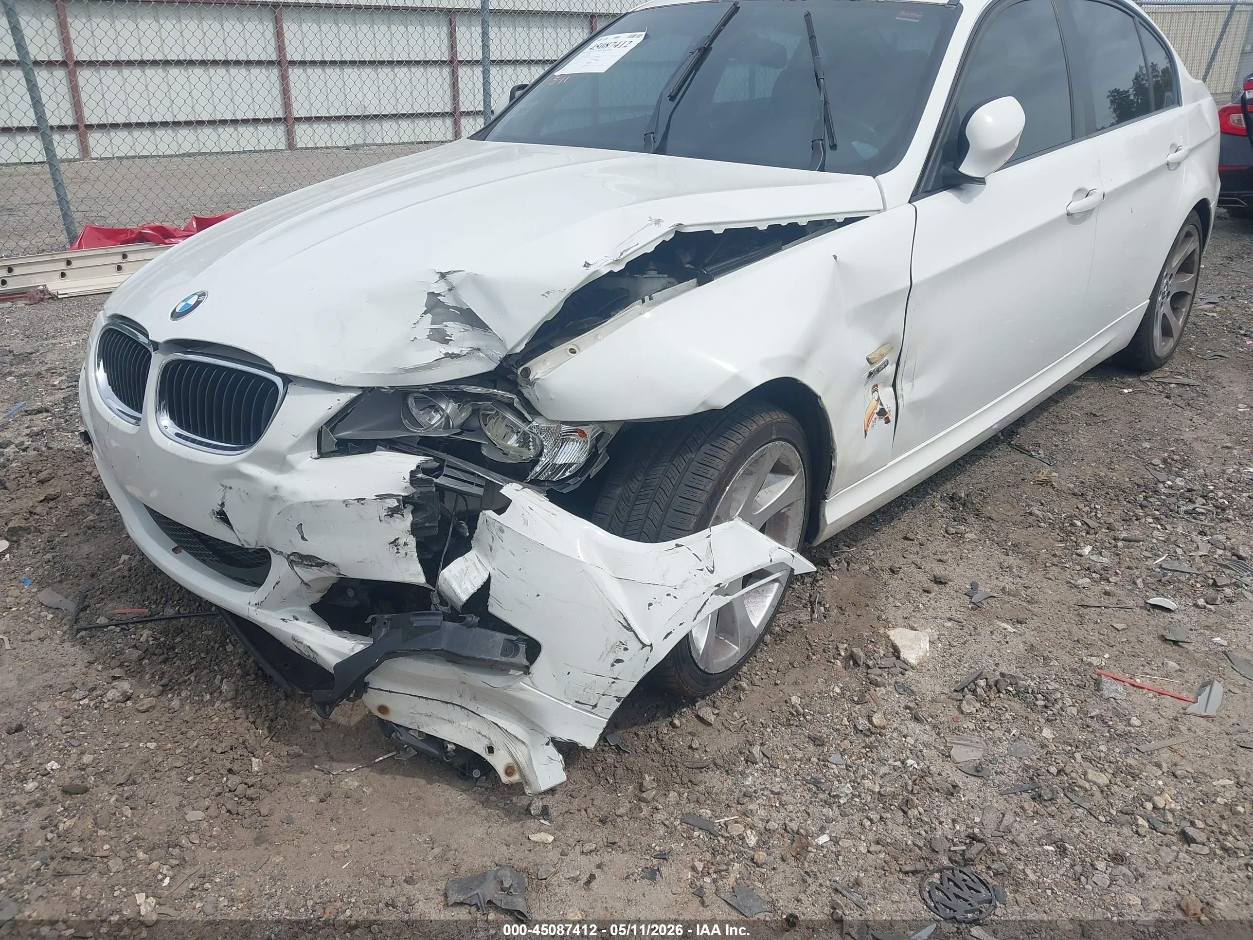 2011 Bmw 328i Xdrive White vin: WBAPK5C56BA659174