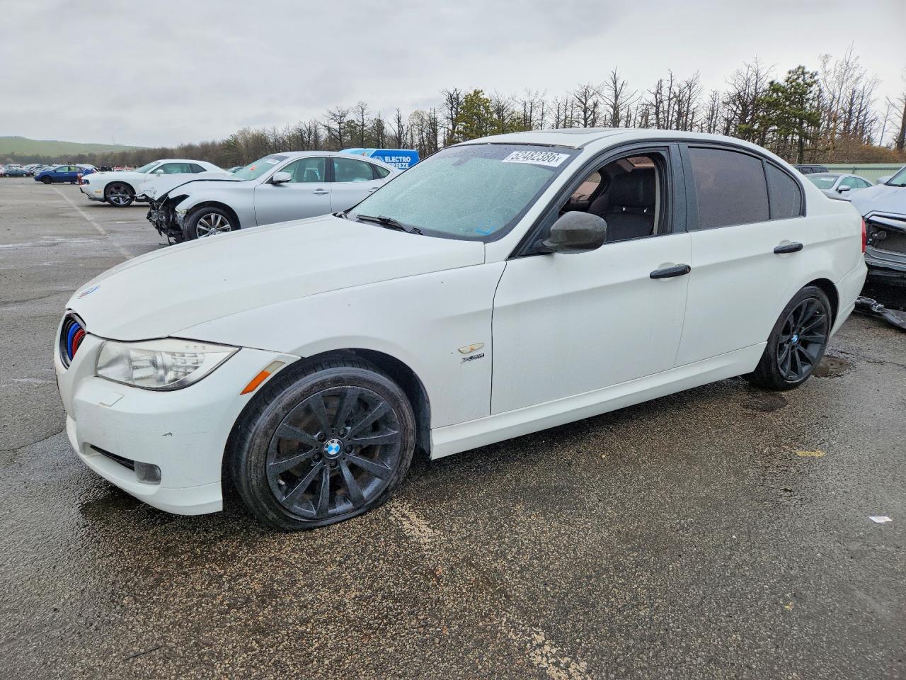 2011 Bmw 3 Series White vin: WBAPK5C56BA660678