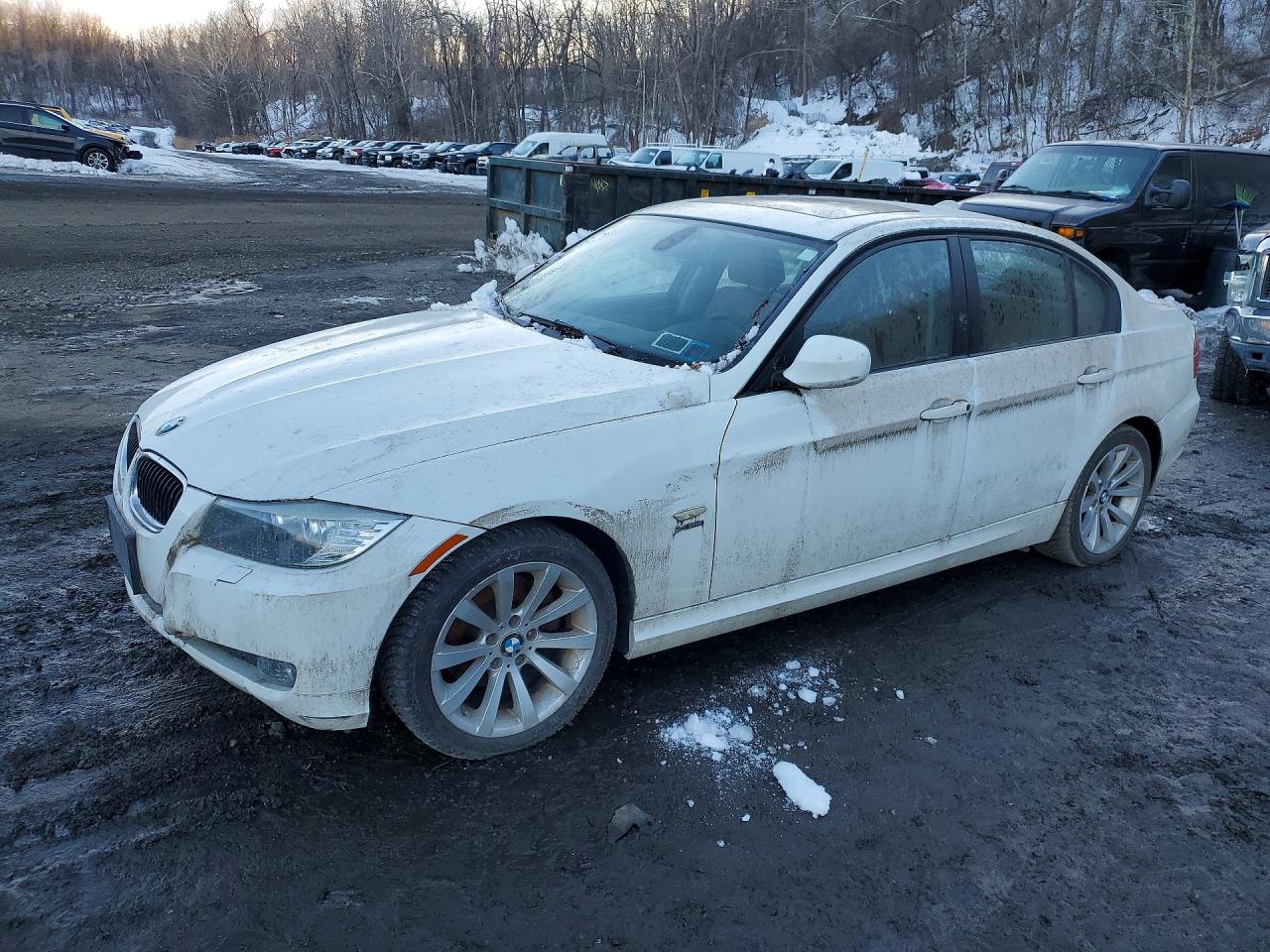 2011 Bmw 328 Xi Sulev White vin: WBAPK5C57BA660429