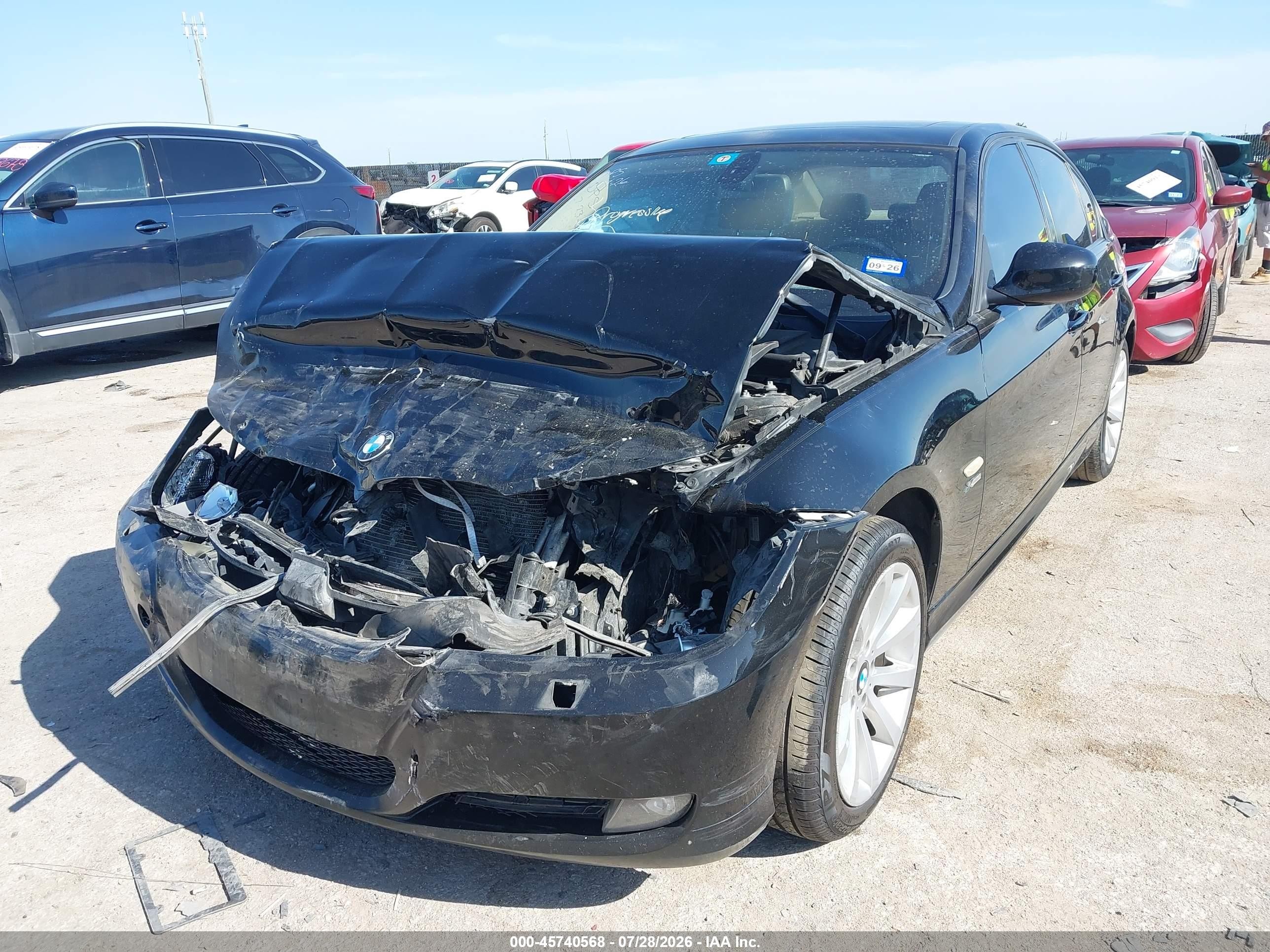 2011 Bmw 328i Xdrive Black vin: WBAPK5C57BF124325