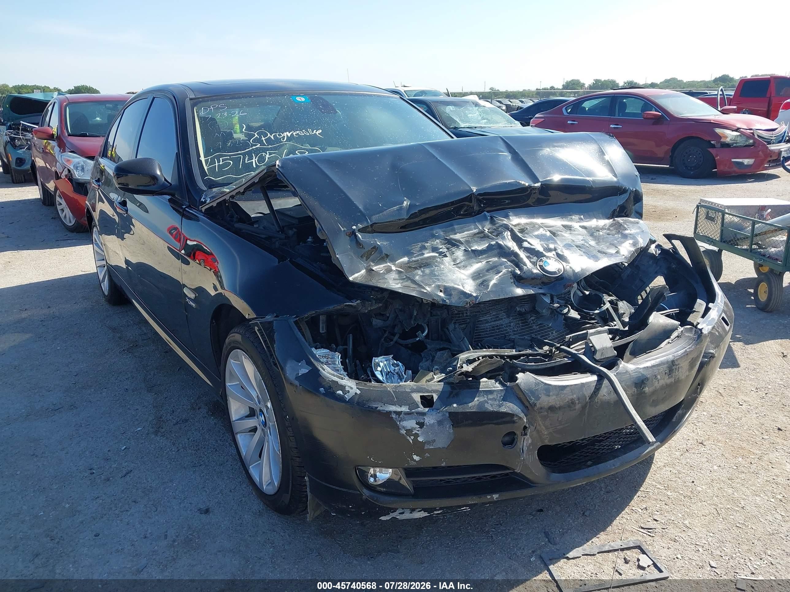 2011 Bmw 328i Xdrive Black vin: WBAPK5C57BF124325