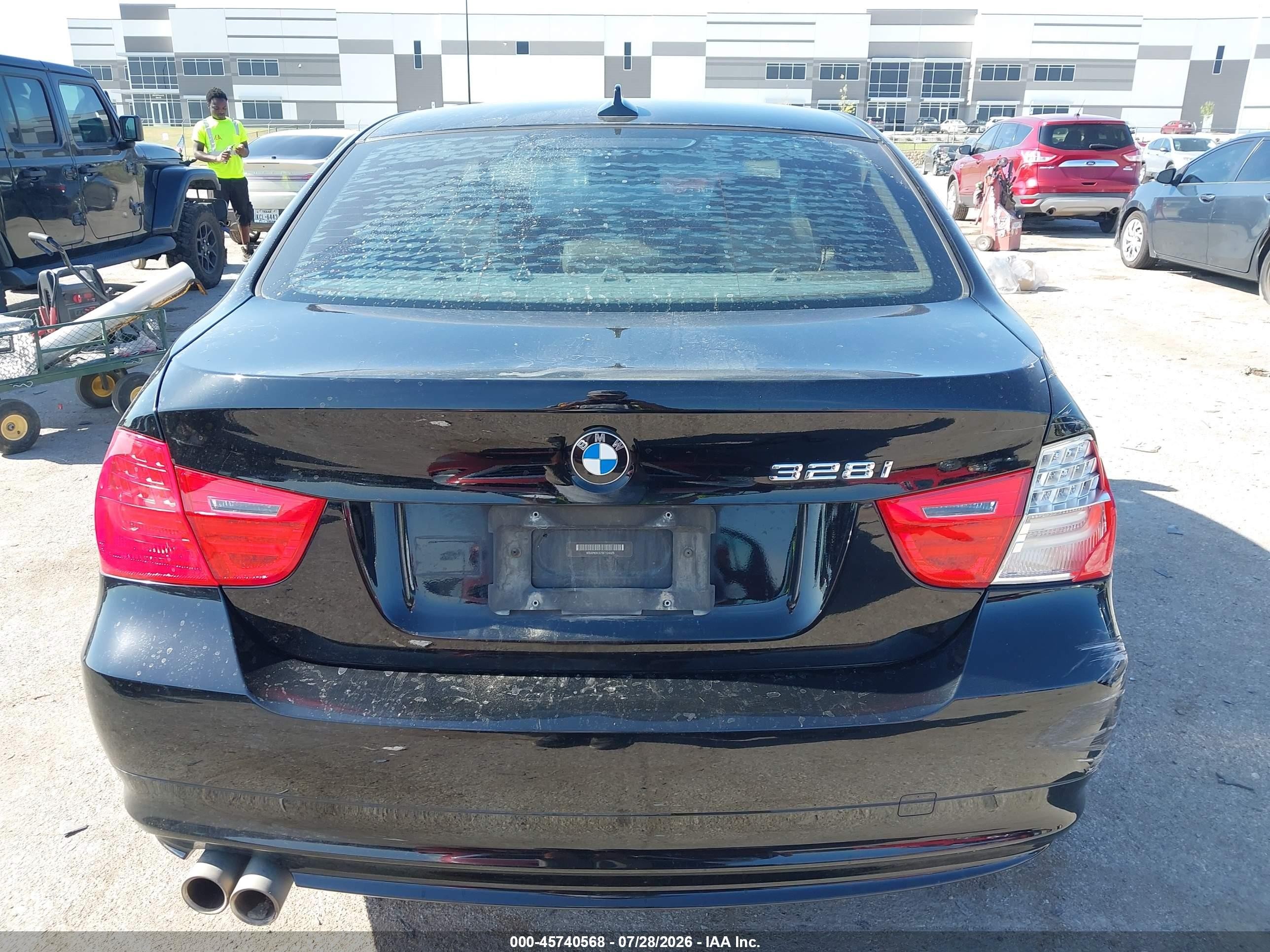 2011 Bmw 328i Xdrive Black vin: WBAPK5C57BF124325