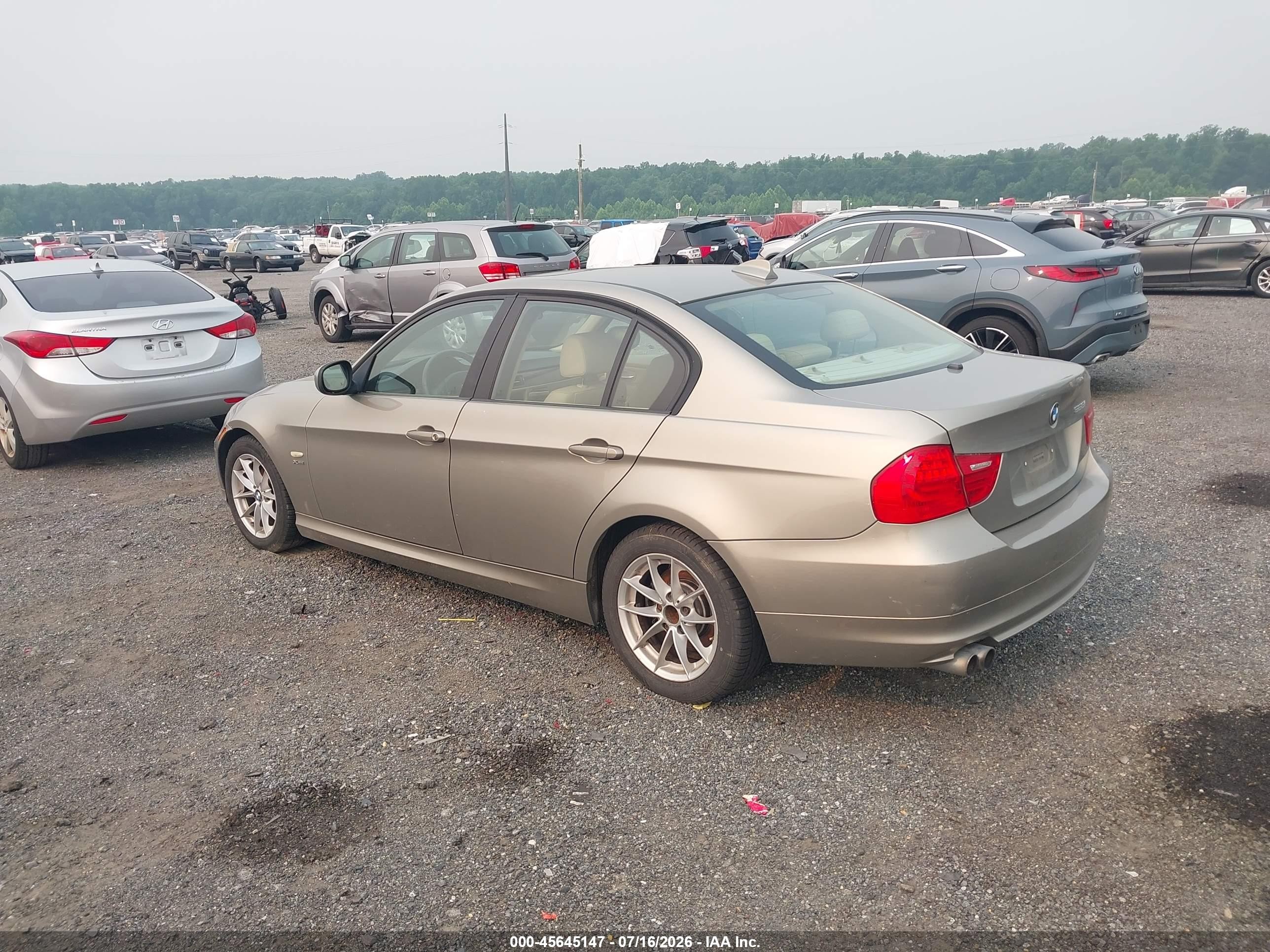2010 Bmw 328i Xdrive Золотой vin: WBAPK5C58AA646893