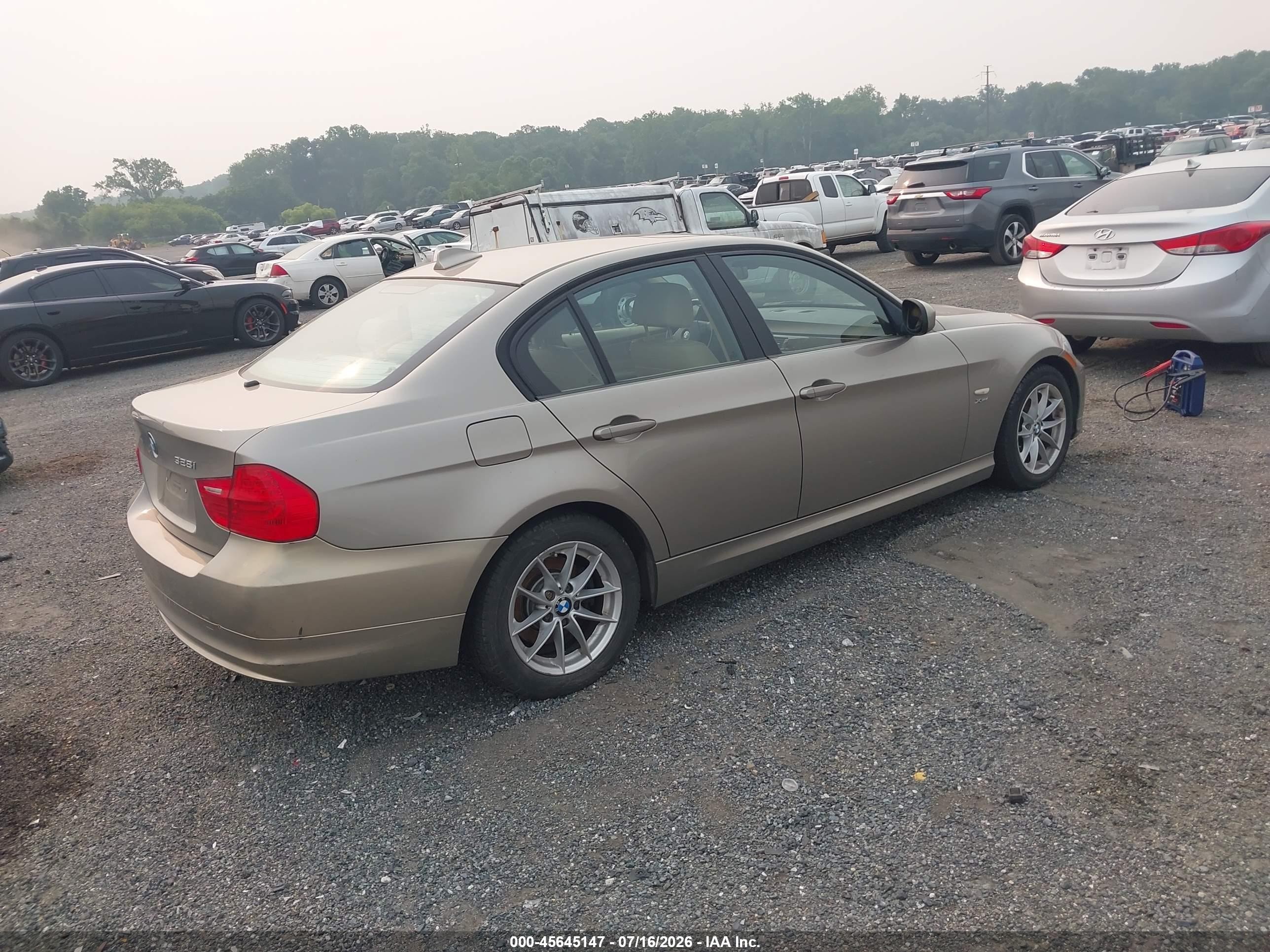 2010 Bmw 328i Xdrive Золотой vin: WBAPK5C58AA646893