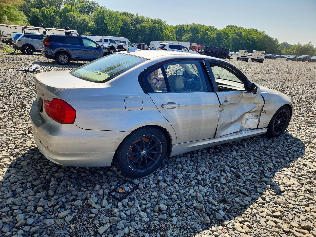 2010 Bmw 328 Xi Sulev Silver vin: WBAPK5C58AA653391