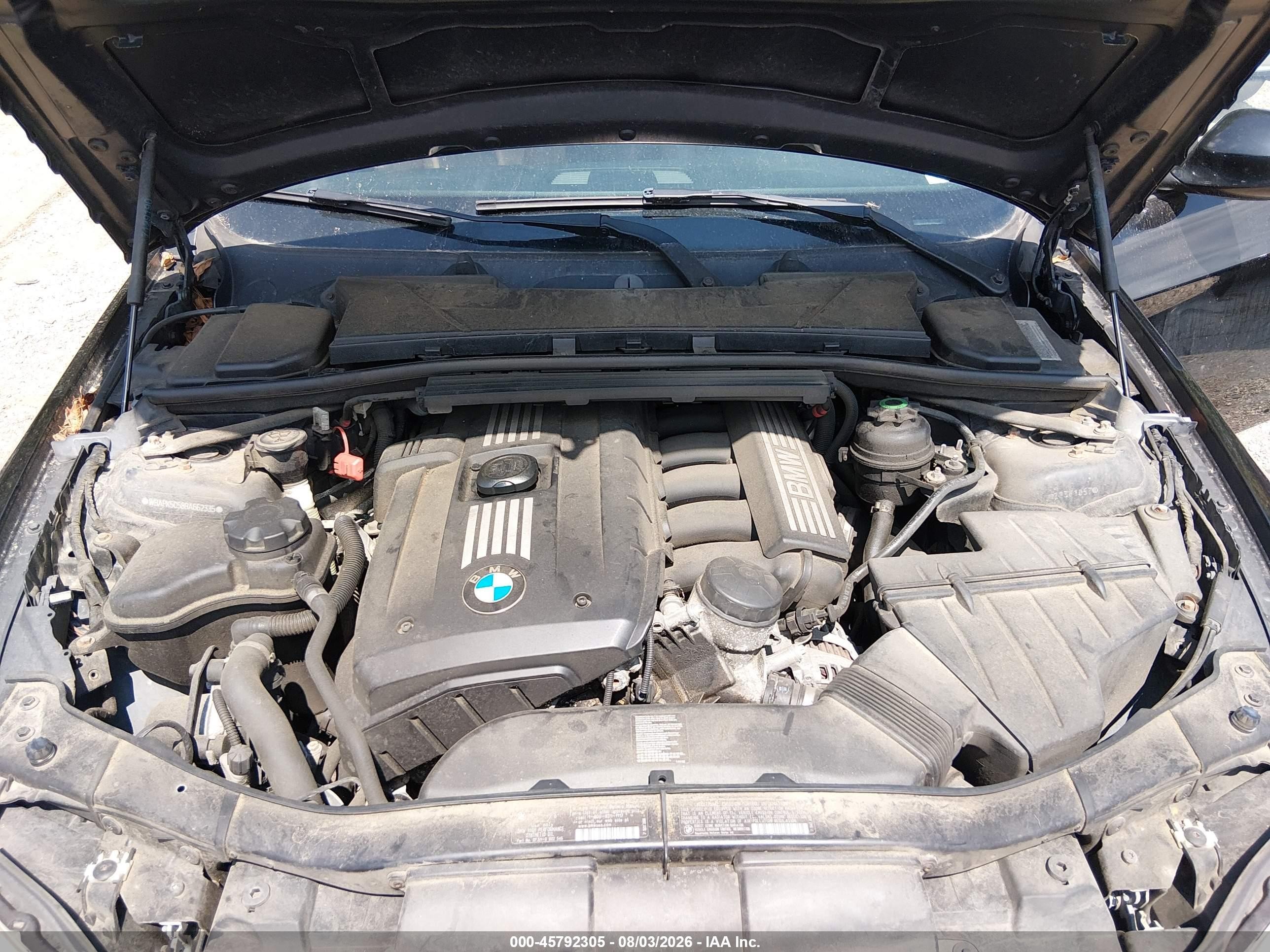 2011 Bmw 328i Xdrive Black vin: WBAPK5C58BA662335