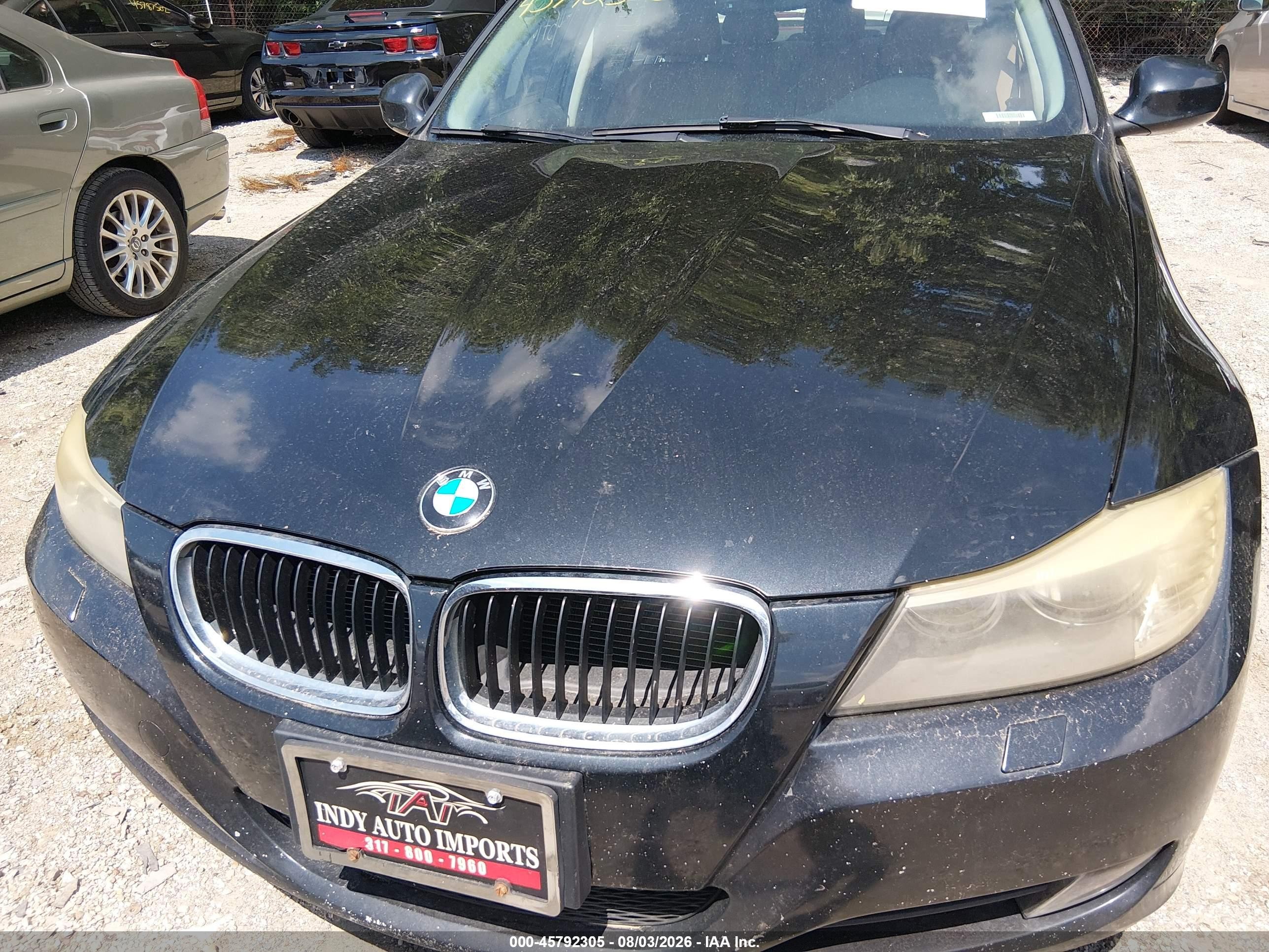 2011 Bmw 328i Xdrive Black vin: WBAPK5C58BA662335