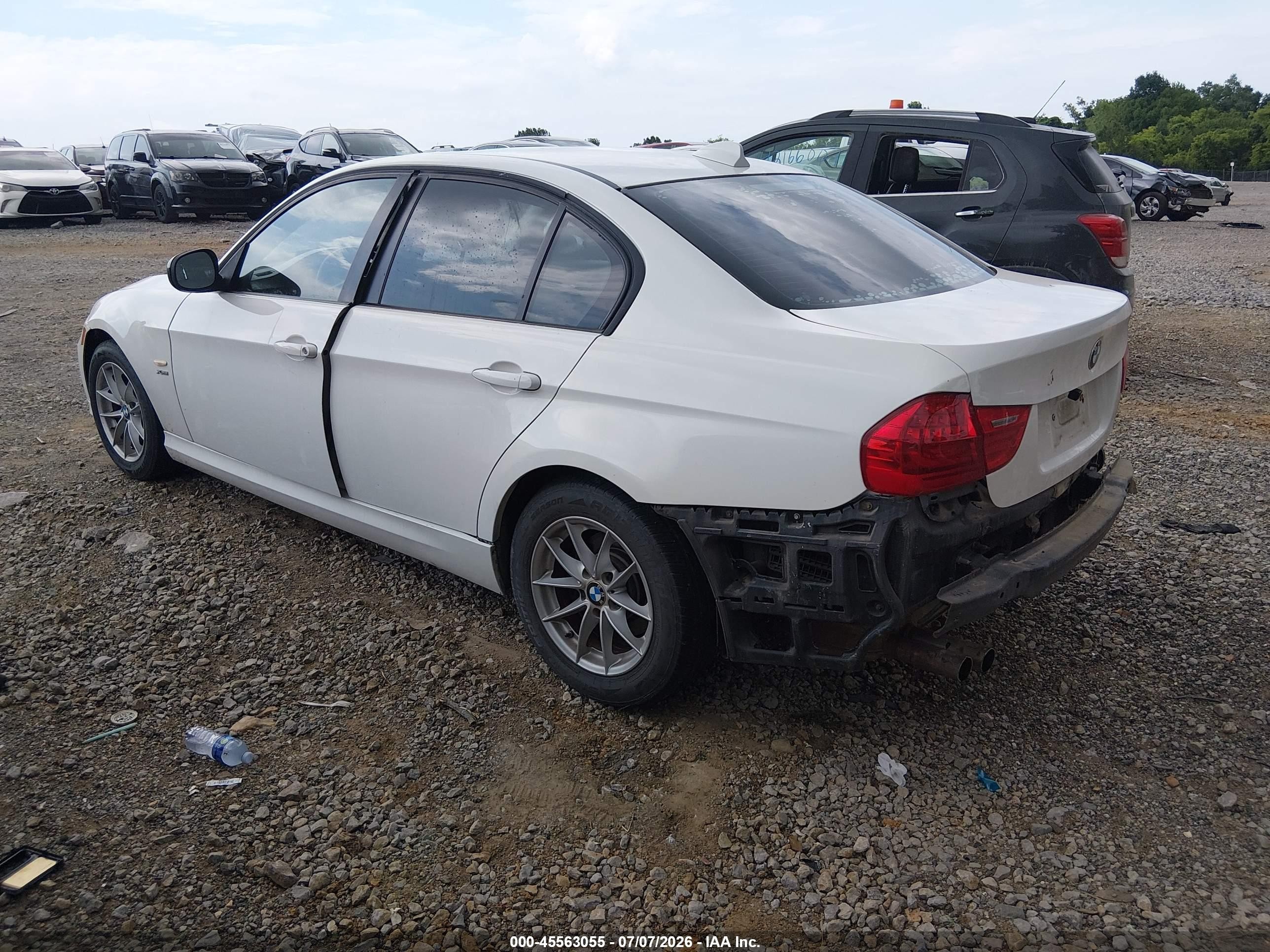2010 Bmw 328i Xdrive White vin: WBAPK5C59AA648085