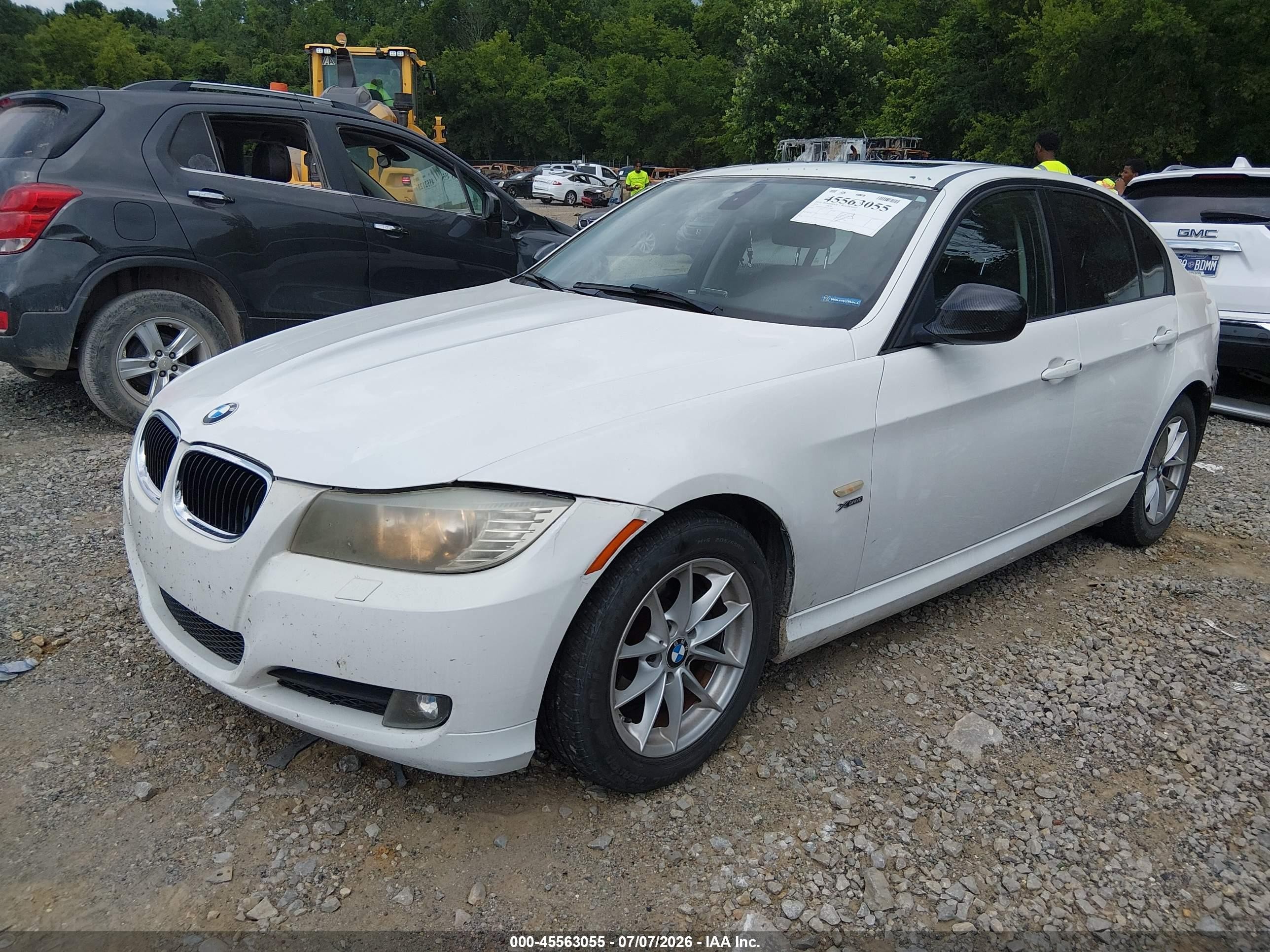 2010 Bmw 328i Xdrive White vin: WBAPK5C59AA648085