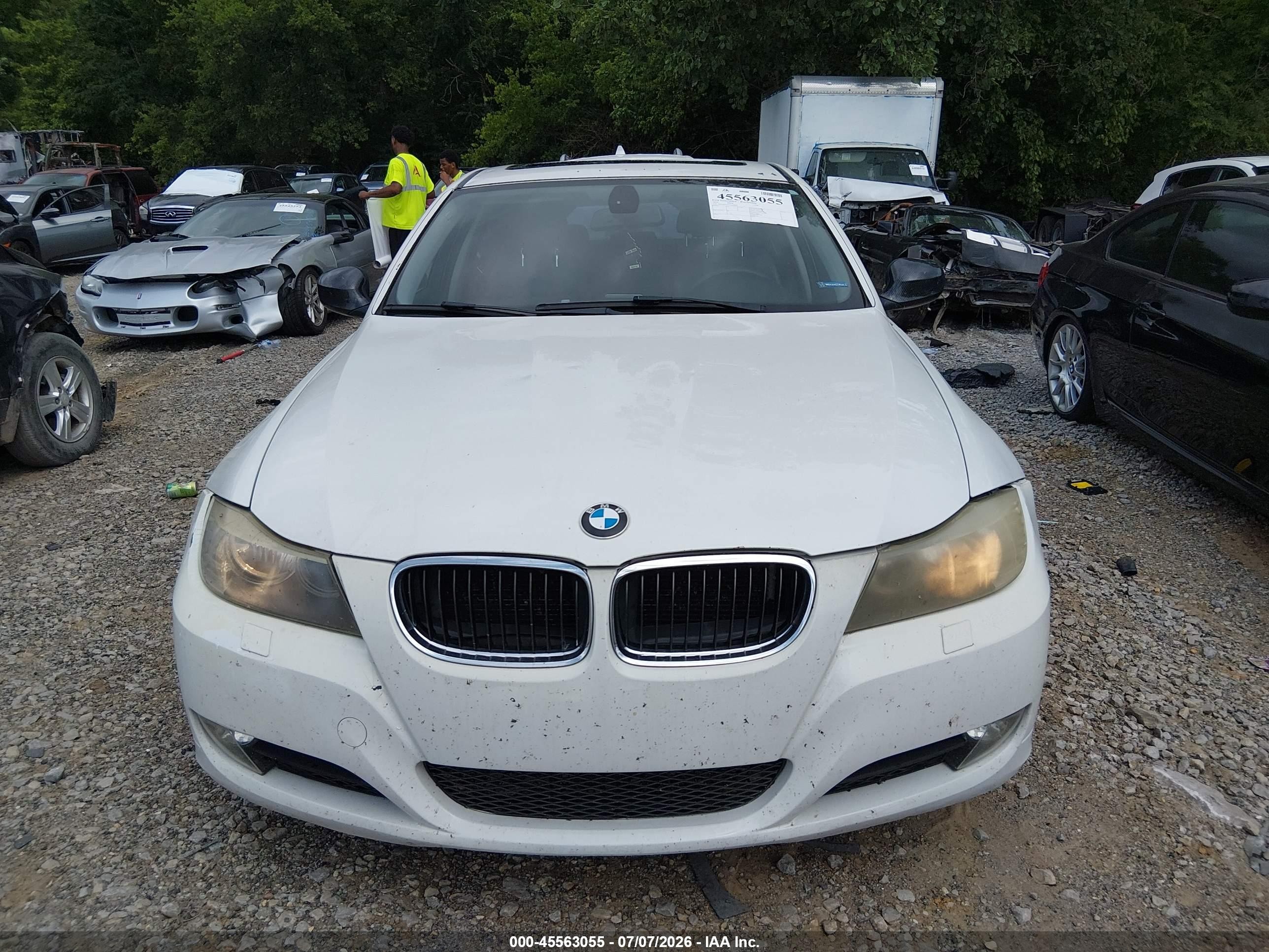 2010 Bmw 328i Xdrive White vin: WBAPK5C59AA648085