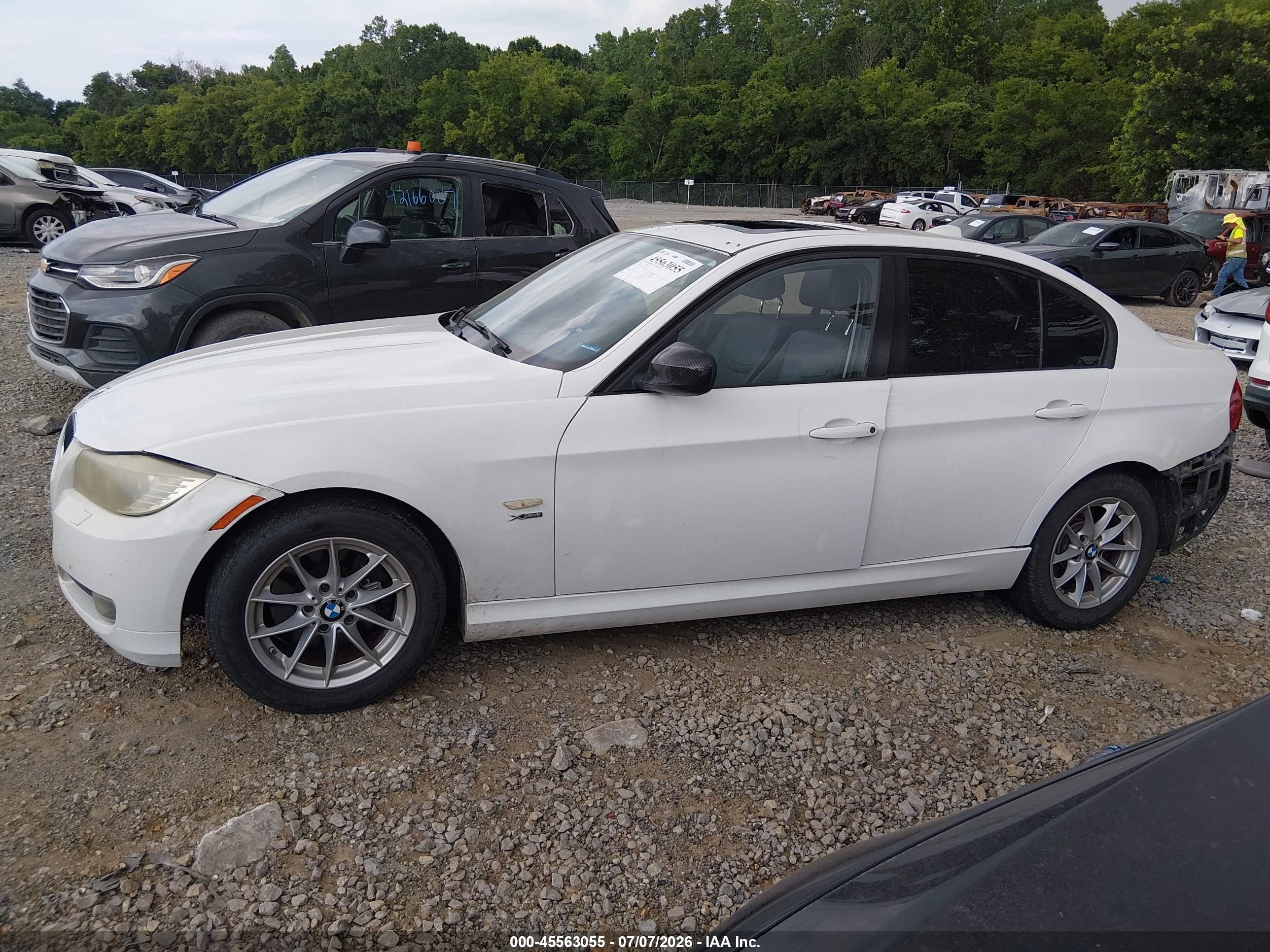 2010 Bmw 328i Xdrive White vin: WBAPK5C59AA648085