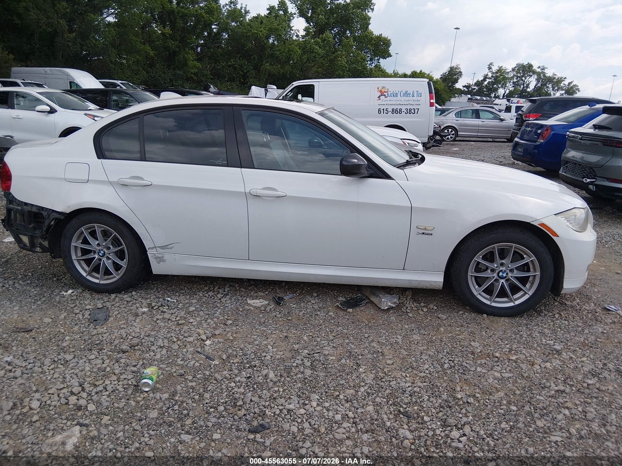 2010 Bmw 328i Xdrive White vin: WBAPK5C59AA648085