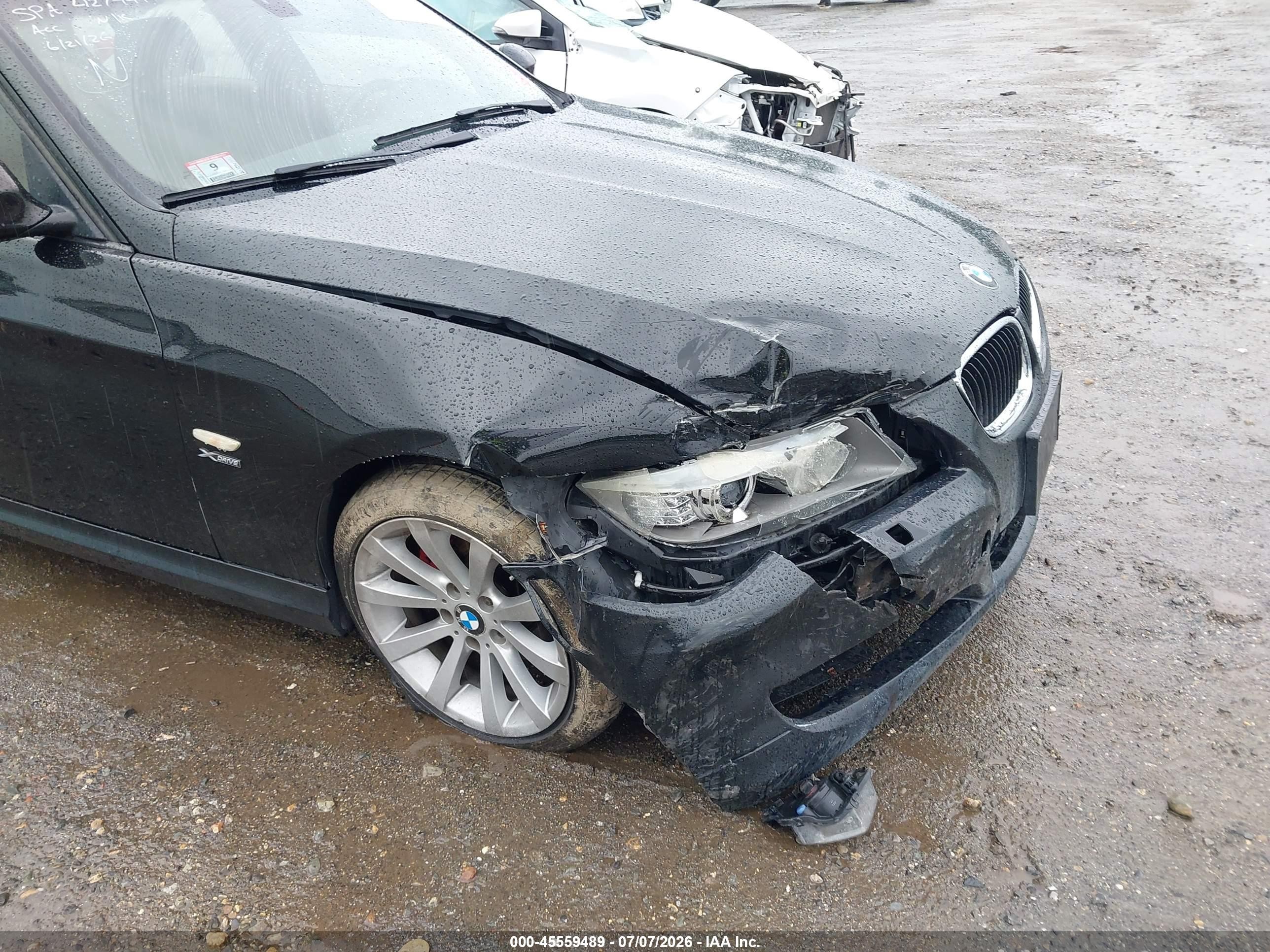 2011 Bmw 328i Xdrive Black vin: WBAPK5C59BF127498