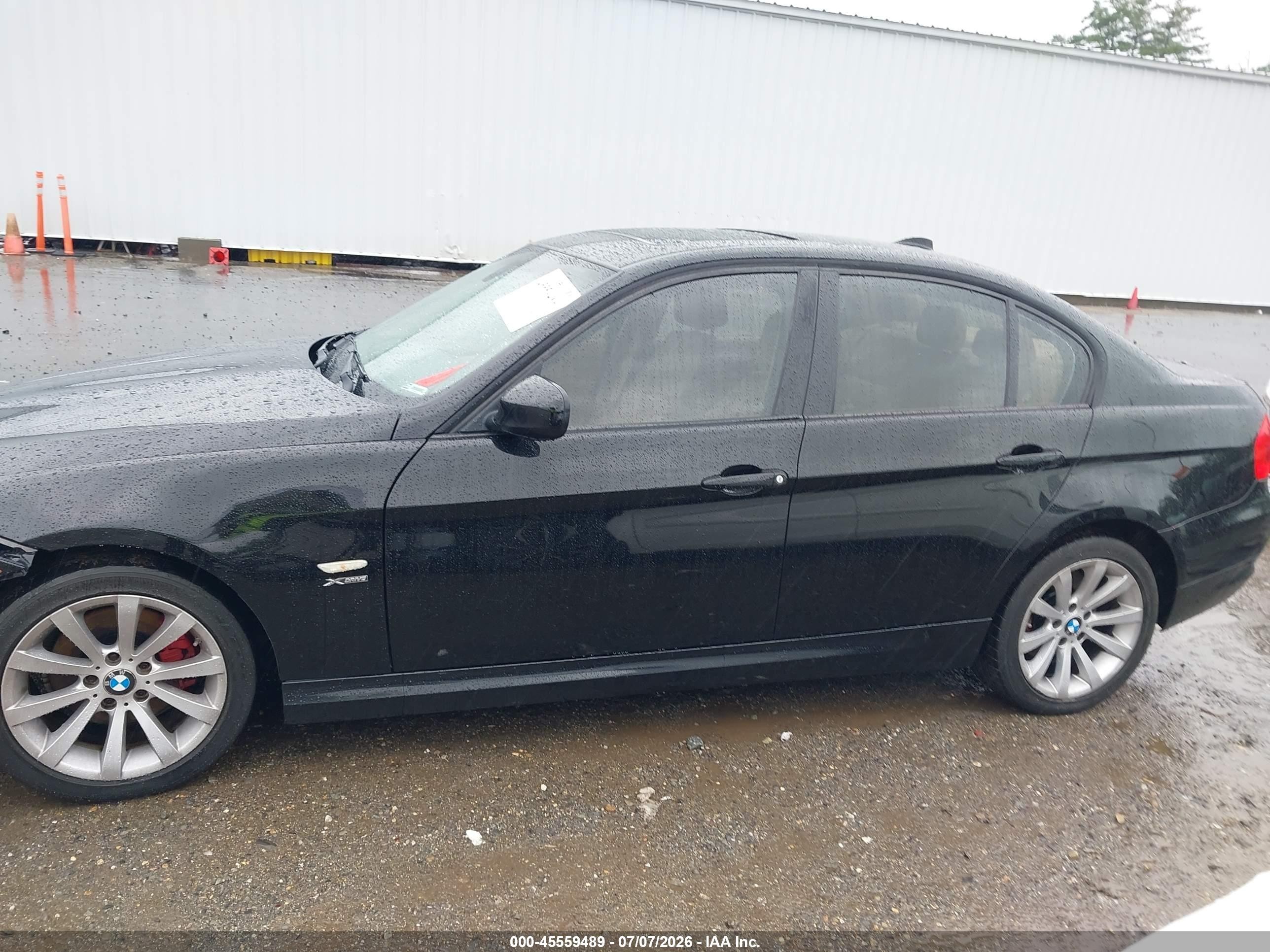 2011 Bmw 328i Xdrive Black vin: WBAPK5C59BF127498