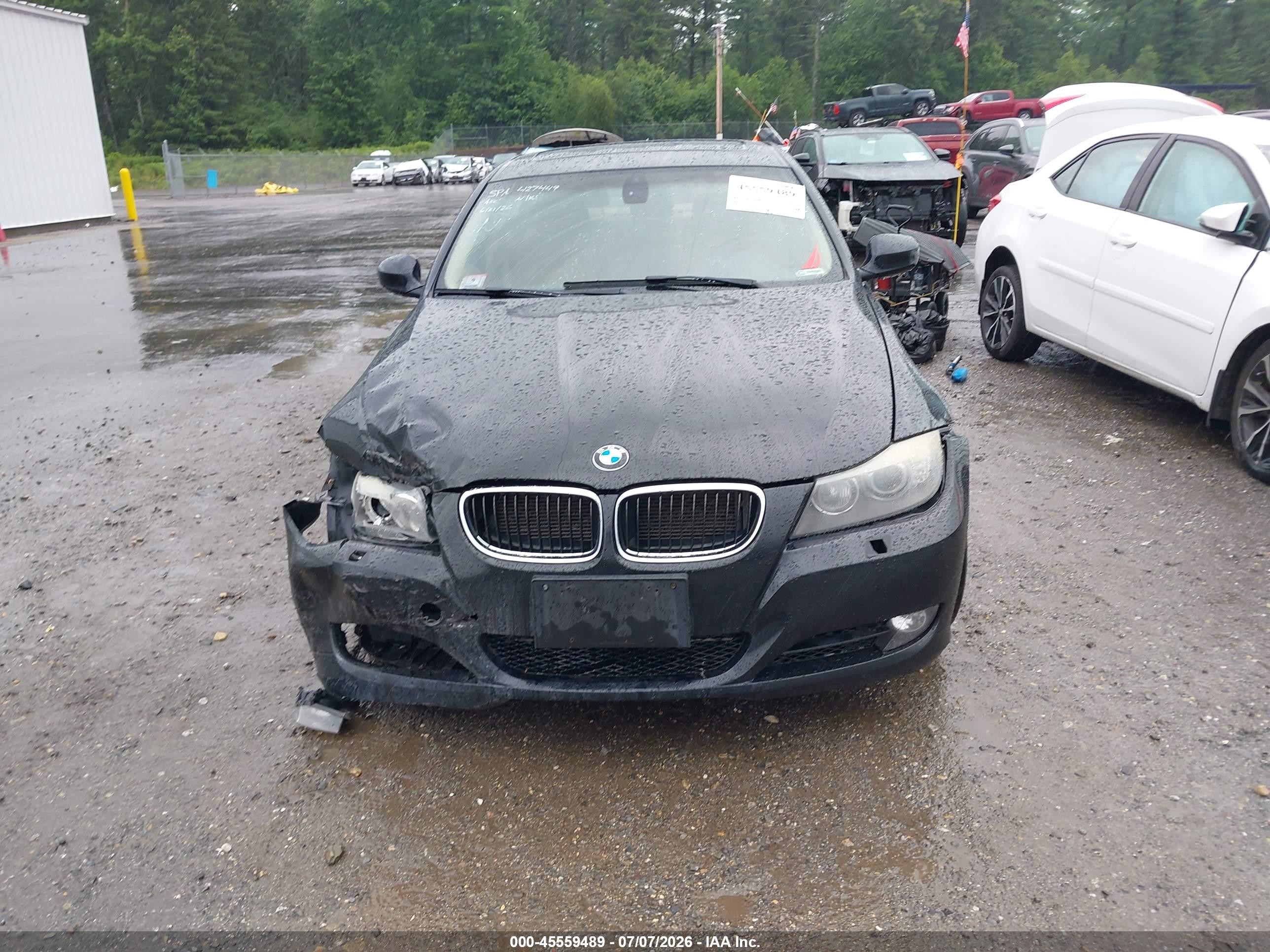 2011 Bmw 328i Xdrive Black vin: WBAPK5C59BF127498