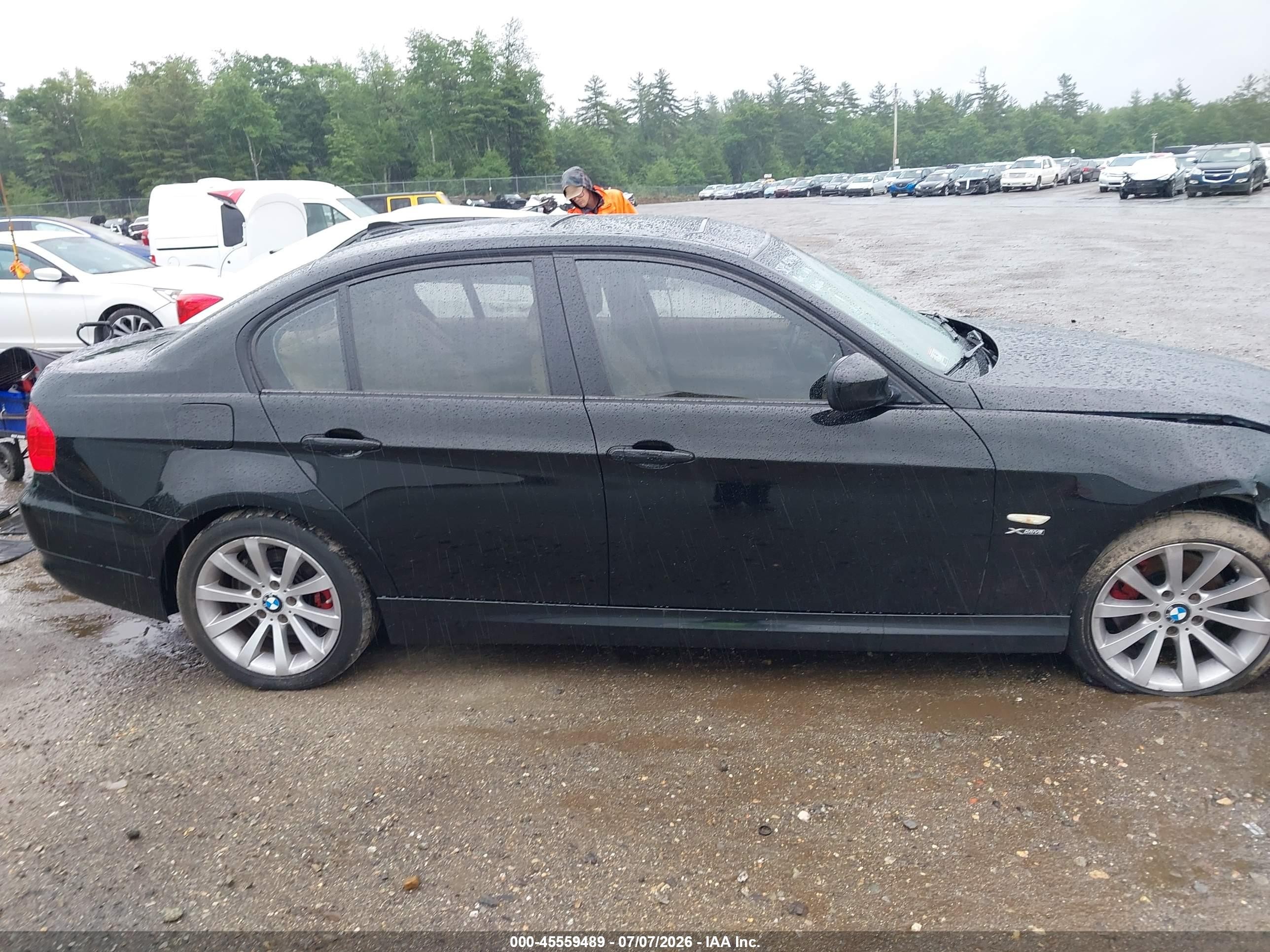 2011 Bmw 328i Xdrive Black vin: WBAPK5C59BF127498