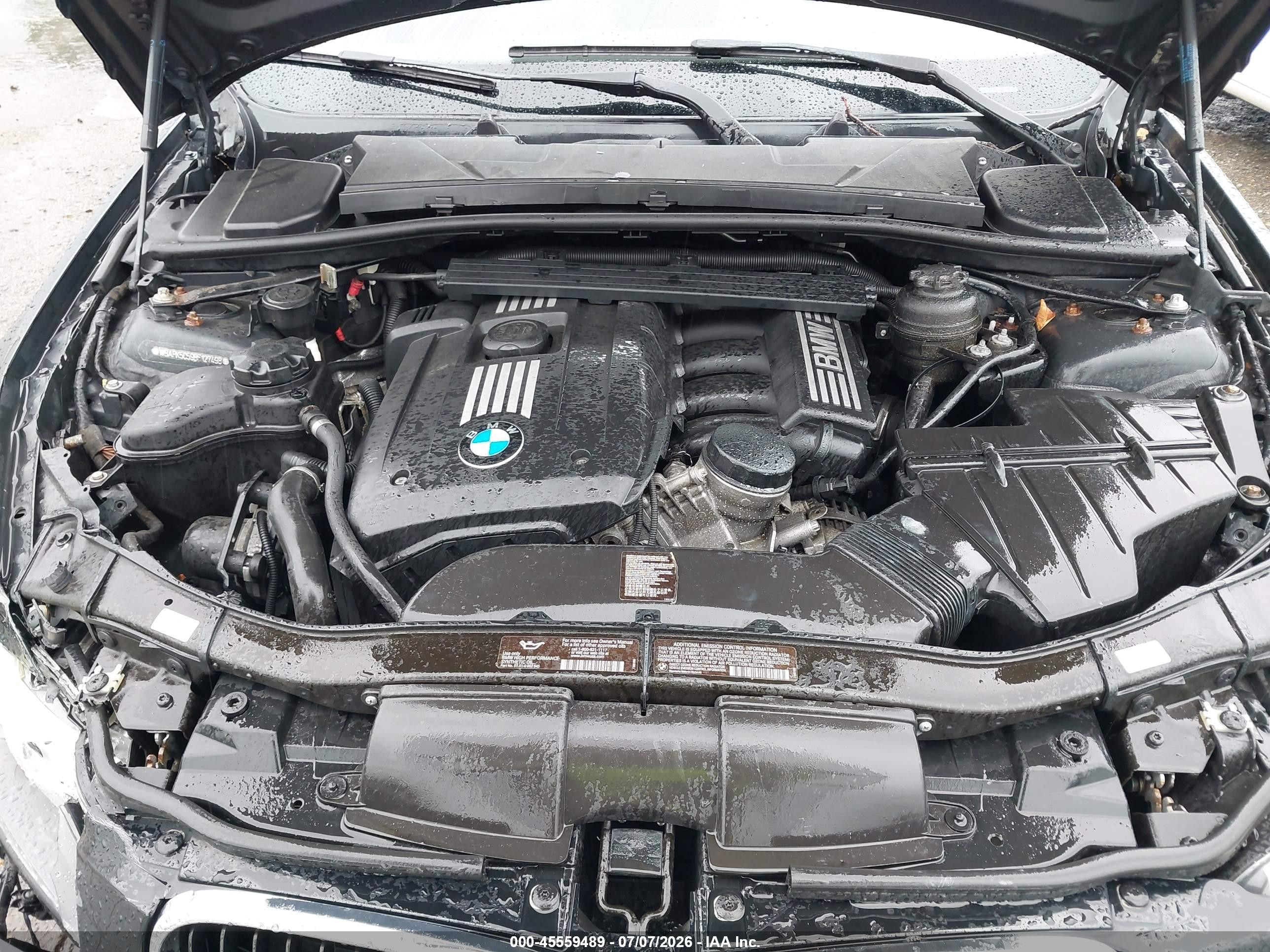 2011 Bmw 328i Xdrive Black vin: WBAPK5C59BF127498