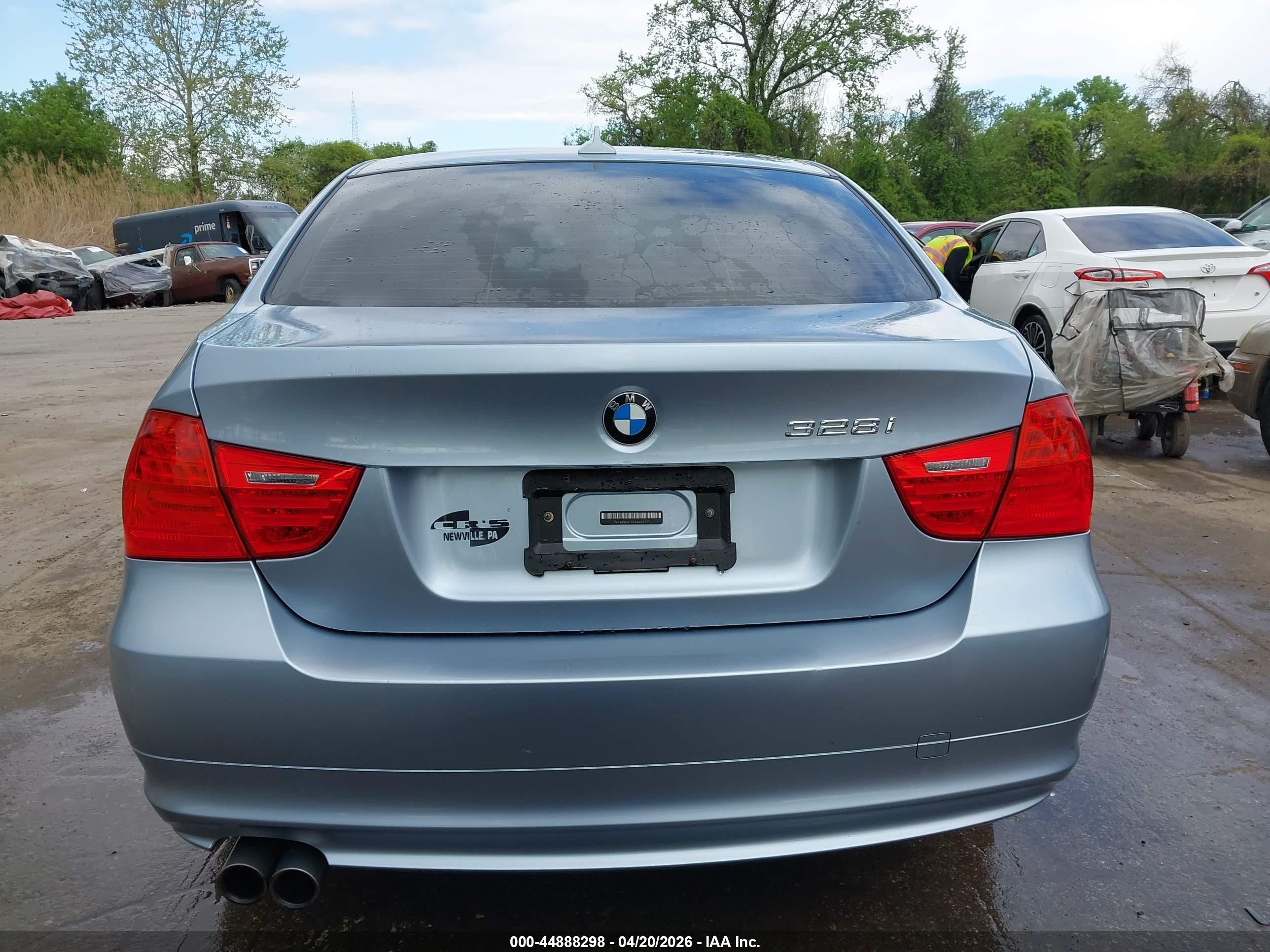 2011 Bmw 328i Xdrive Light Blue vin: WBAPK5C5XBA659517