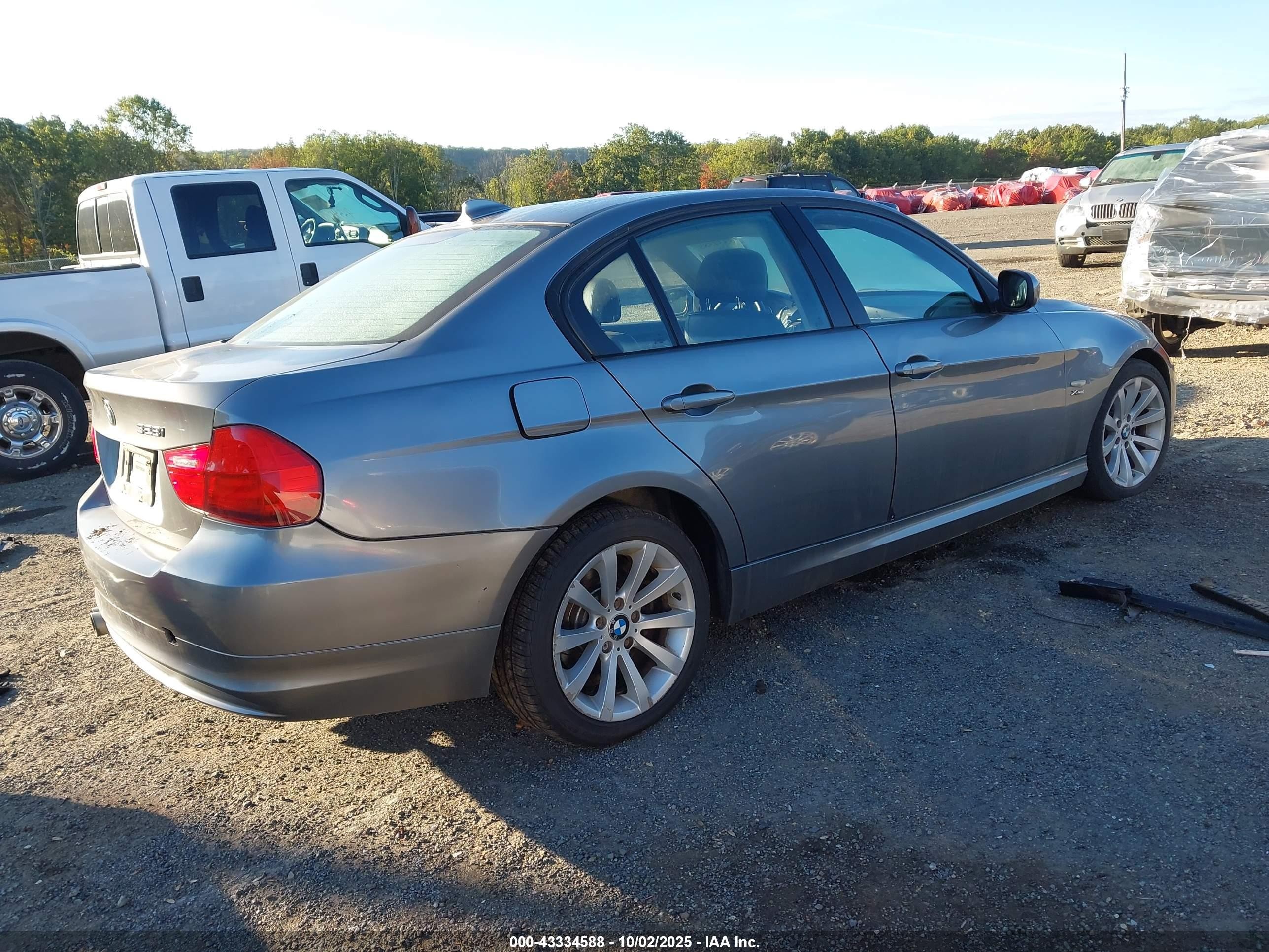 2011 Bmw 328i Xdrive Gray vin: WBAPK5C5XBA993868