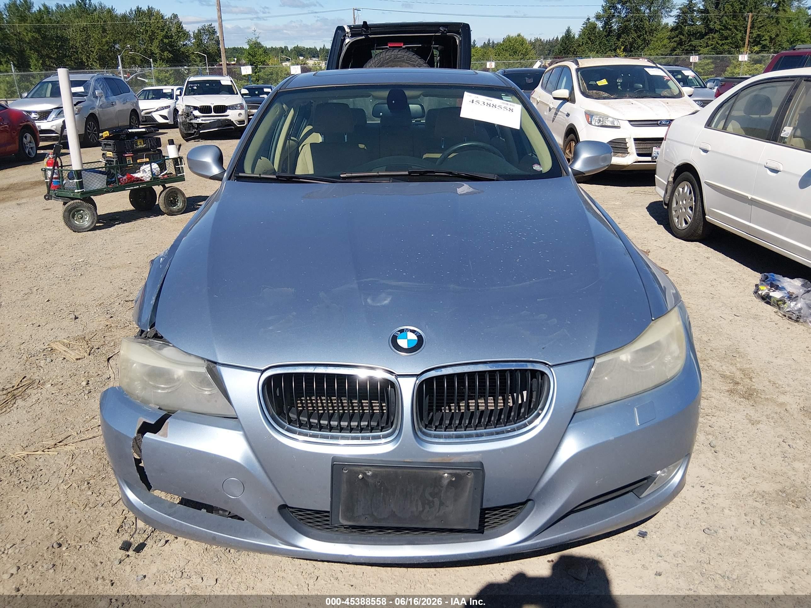 2011 Bmw 328i Xdrive Blue vin: WBAPK5G50BNN25053