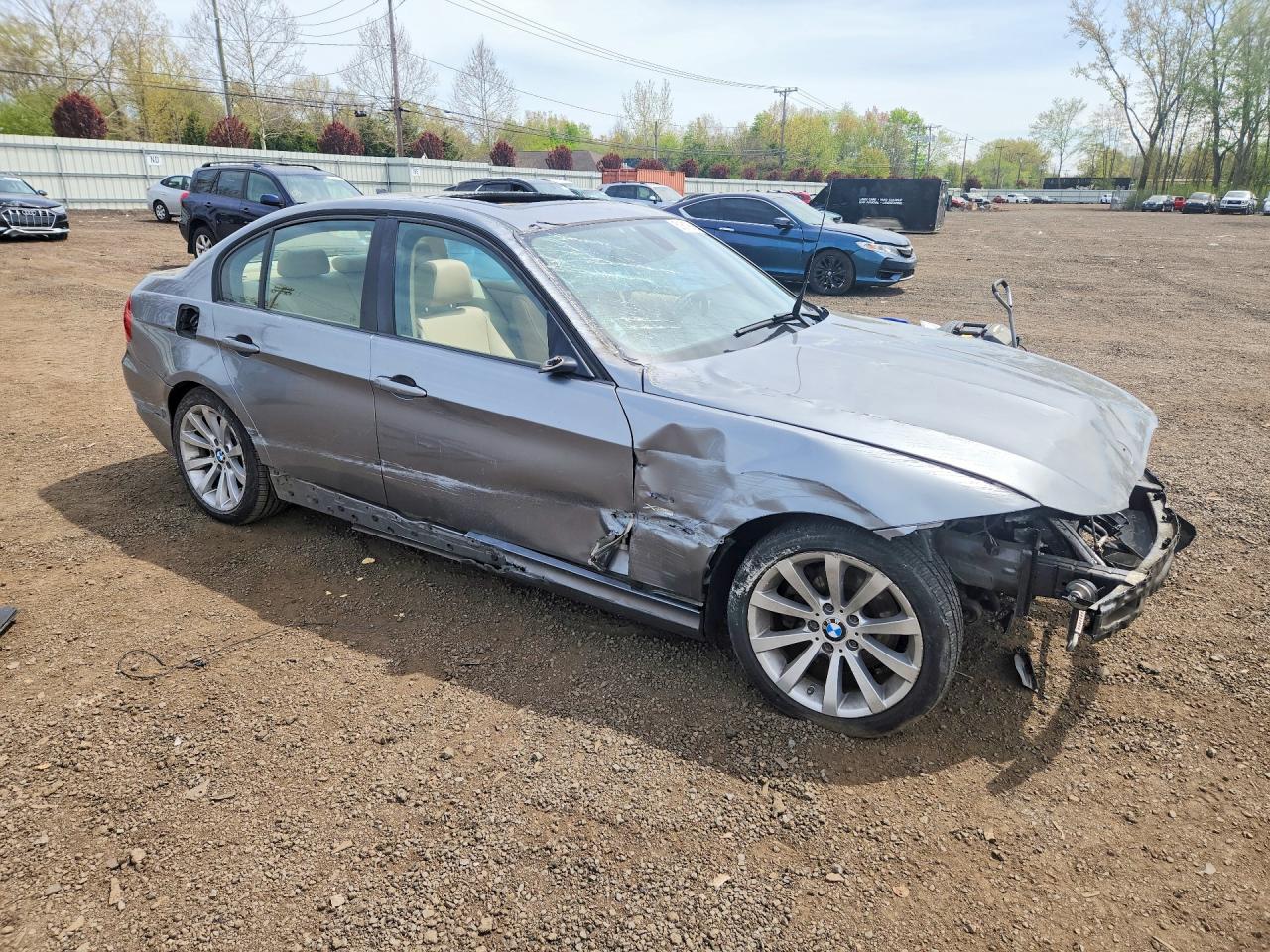 2011 Bmw 328 Xi Sulev Серый vin: WBAPK5G51BNN80093