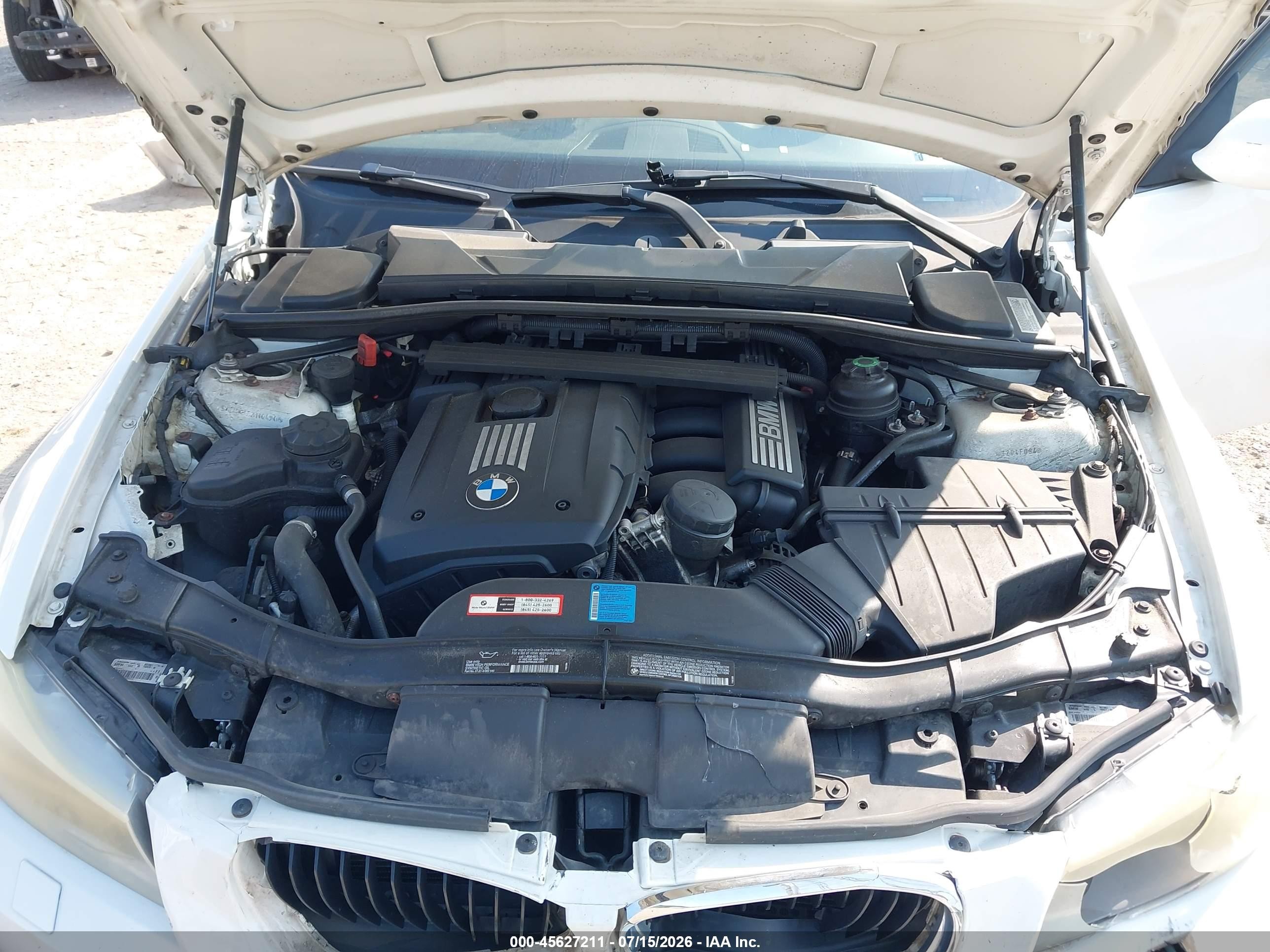 2011 Bmw 328i Xdrive White vin: WBAPK5G52BNN24390