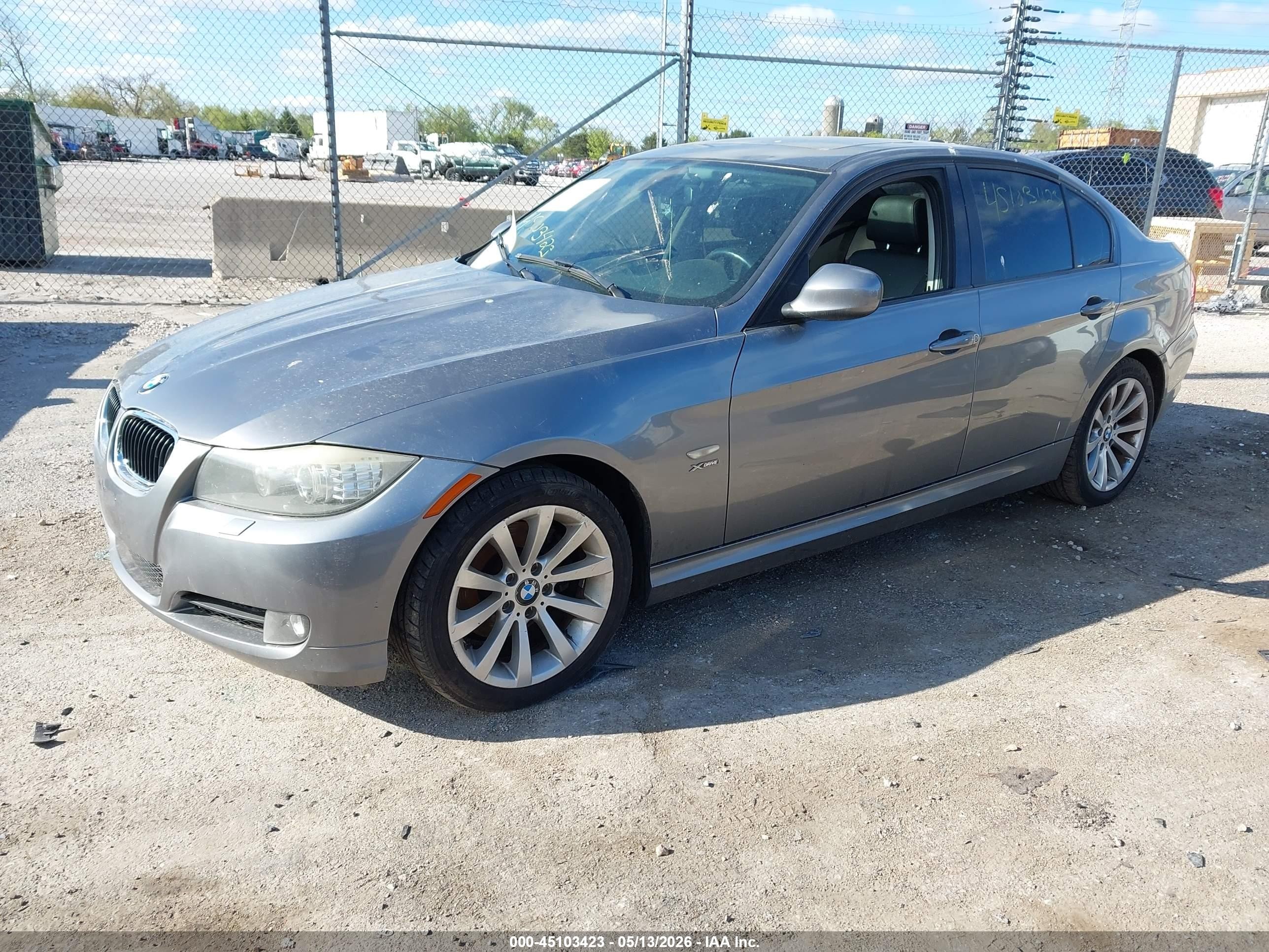 2011 Bmw 328i Xdrive Gray vin: WBAPK5G53BNN31185