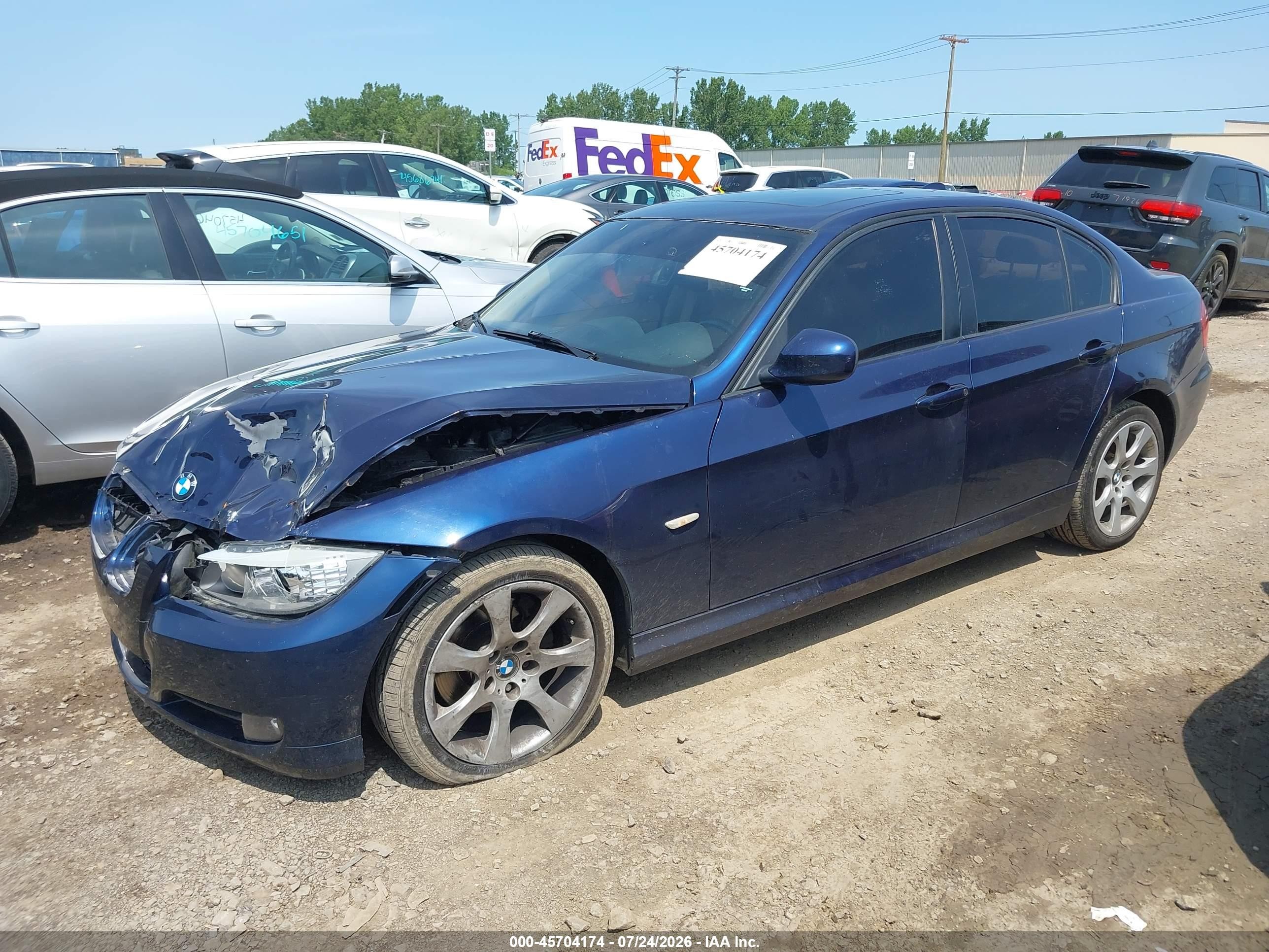2011 Bmw 328i Xdrive Blue vin: WBAPK5G53BNN79754