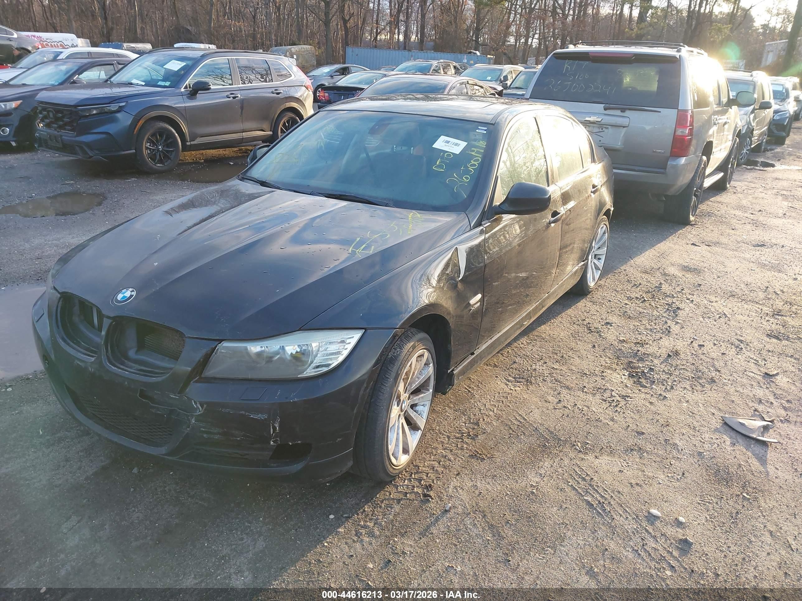 2011 Bmw 328i Xdrive Black vin: WBAPK5G54BNN81352