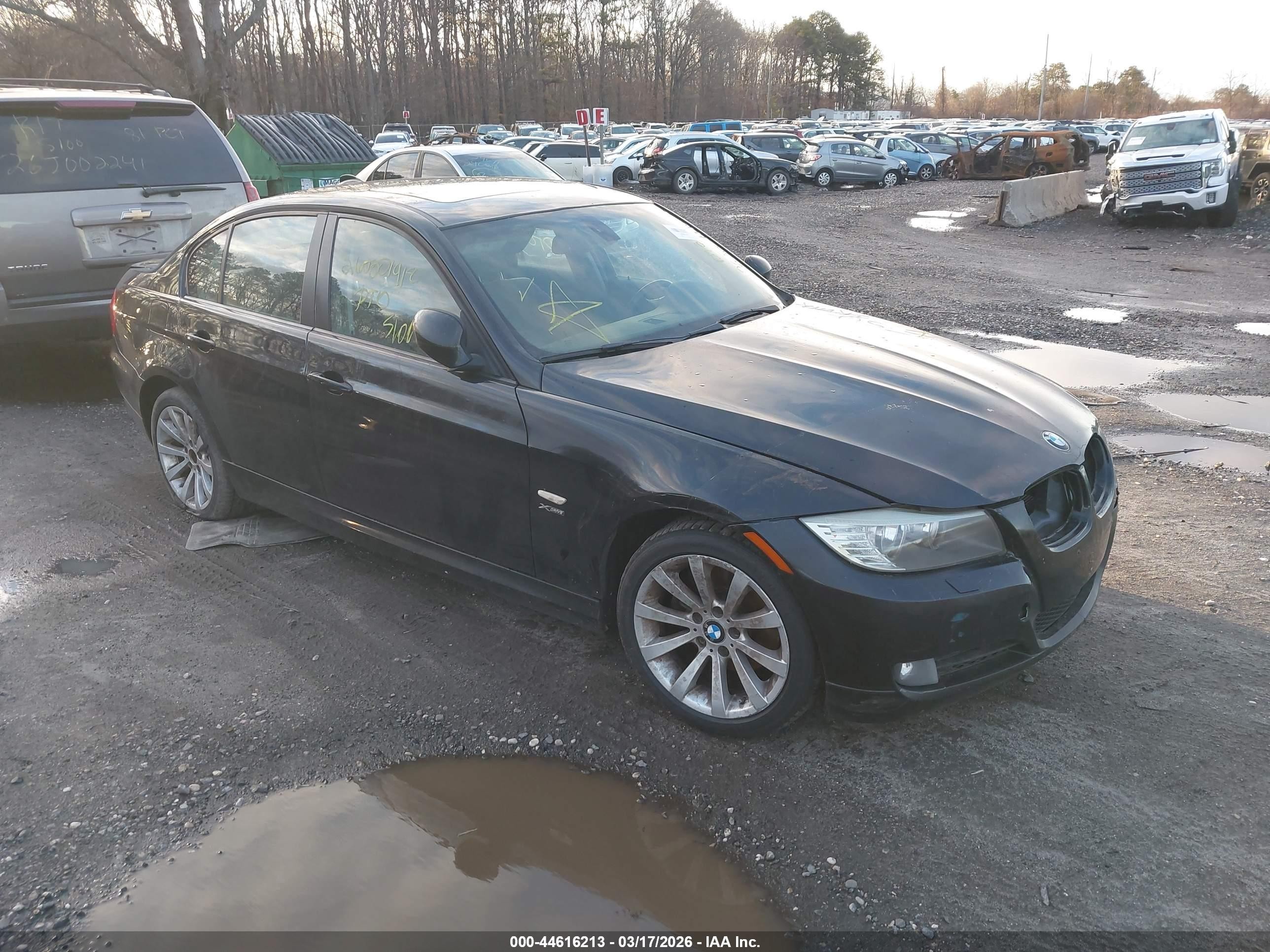 2011 Bmw 328i Xdrive Black vin: WBAPK5G54BNN81352