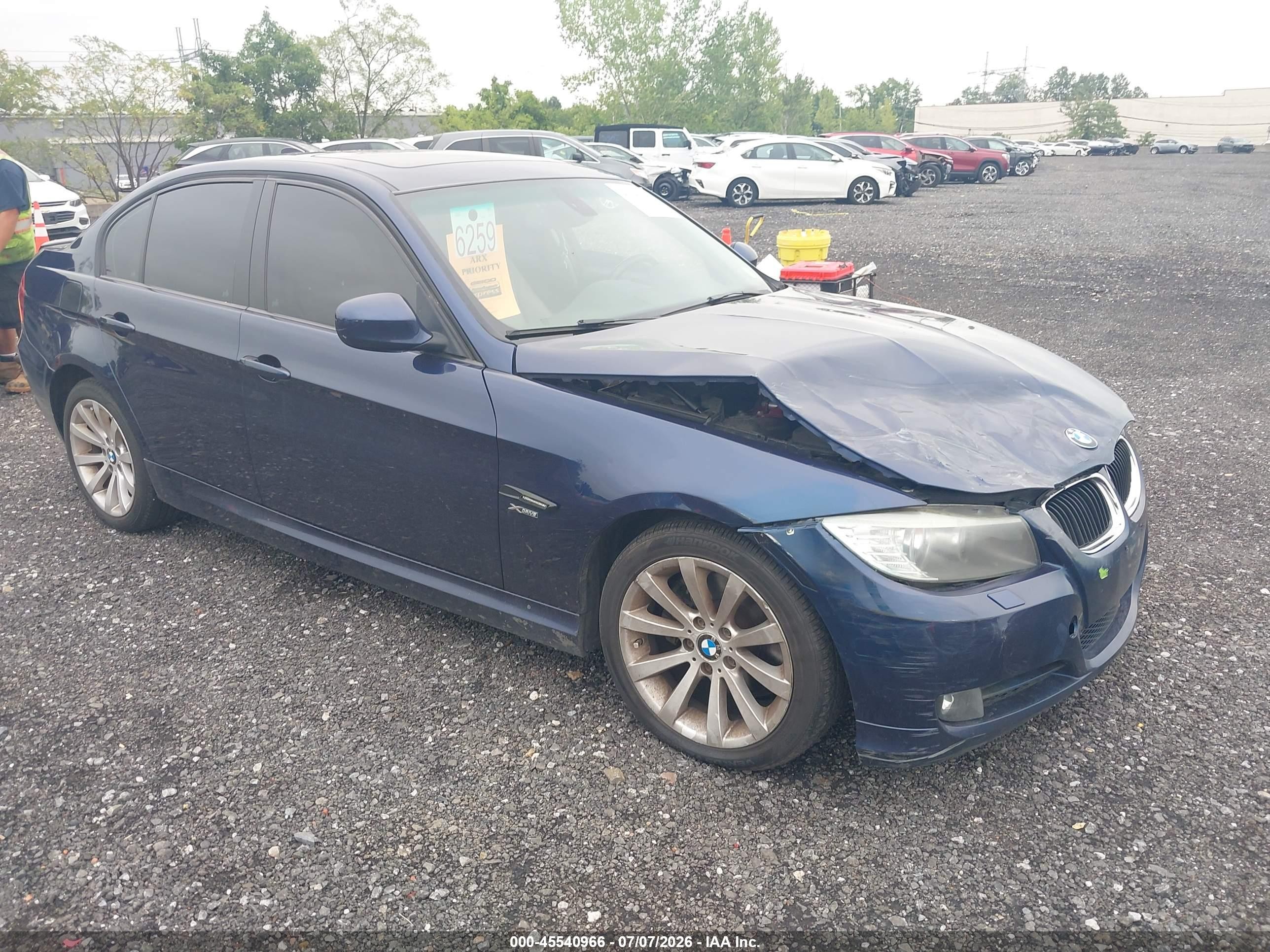 2011 Bmw 328i Xdrive Blue vin: WBAPK5G56BNN28944
