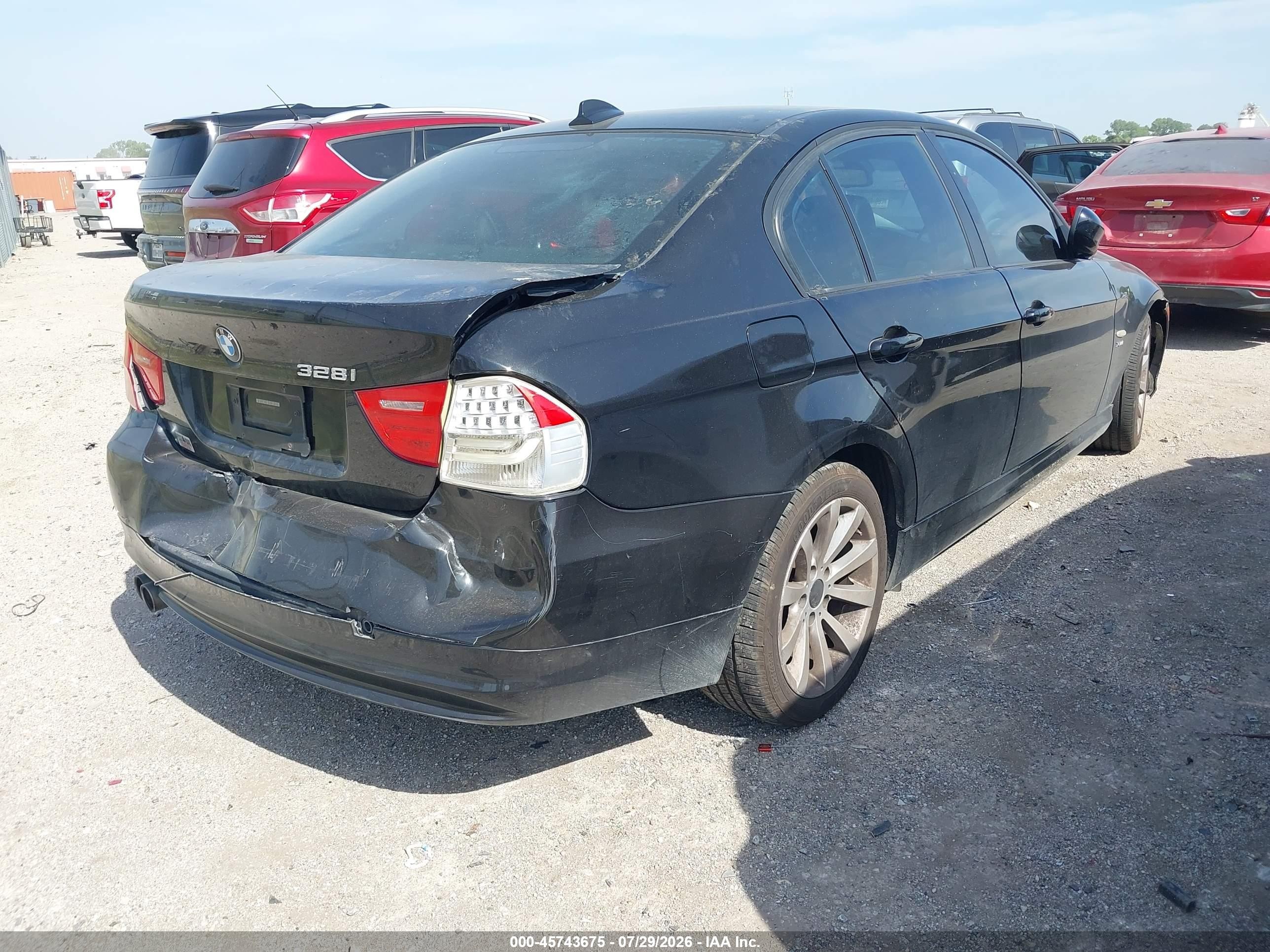 2011 Bmw 328i Xdrive Black vin: WBAPK5G57BNN31559
