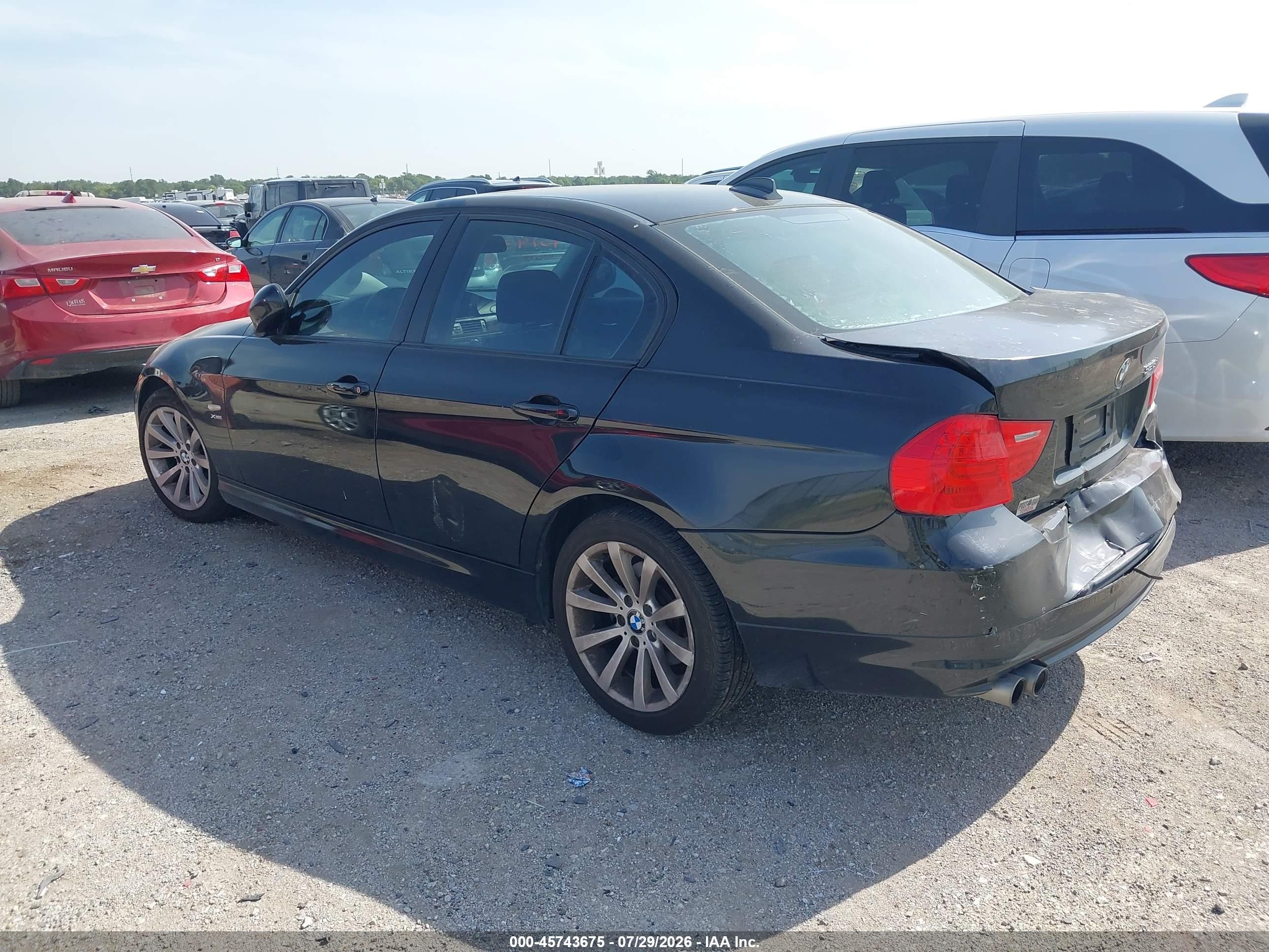 2011 Bmw 328i Xdrive Black vin: WBAPK5G57BNN31559