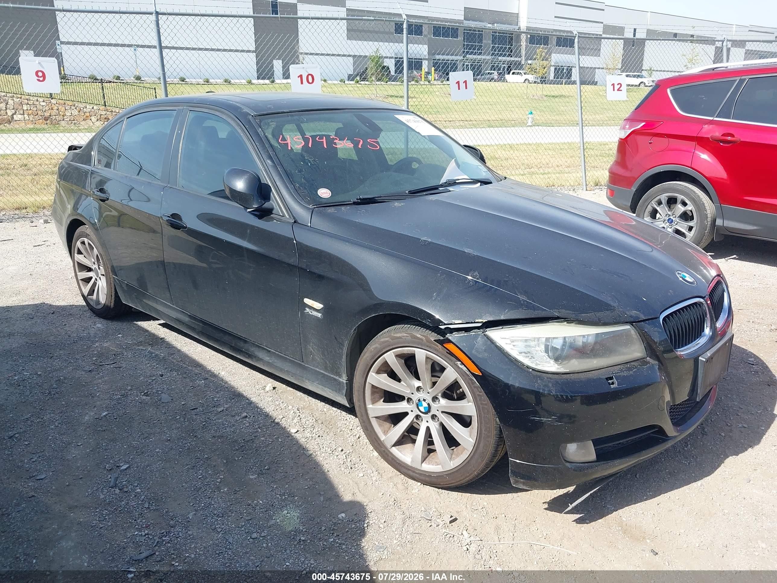 2011 Bmw 328i Xdrive Black vin: WBAPK5G57BNN31559
