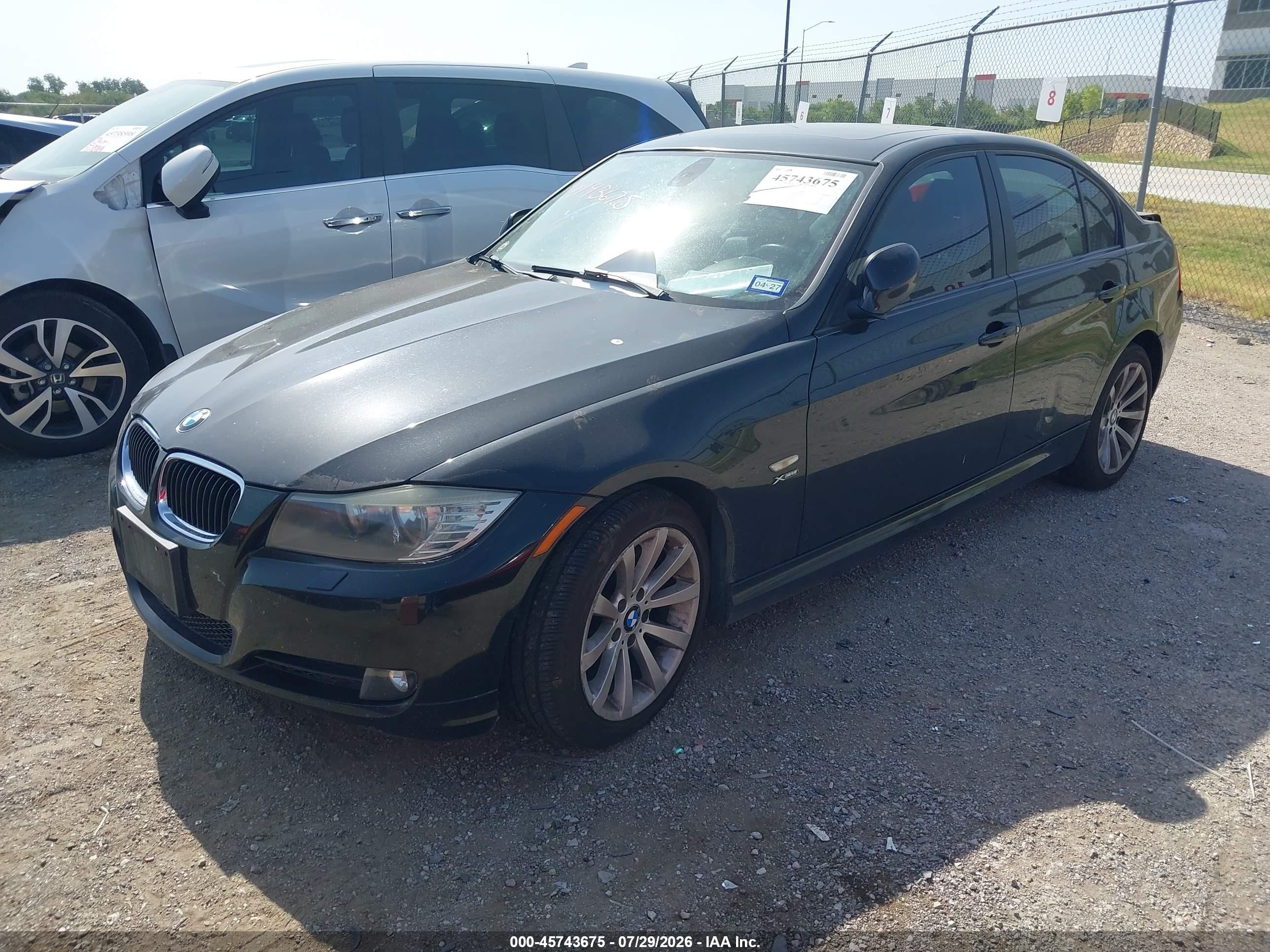 2011 Bmw 328i Xdrive Black vin: WBAPK5G57BNN31559