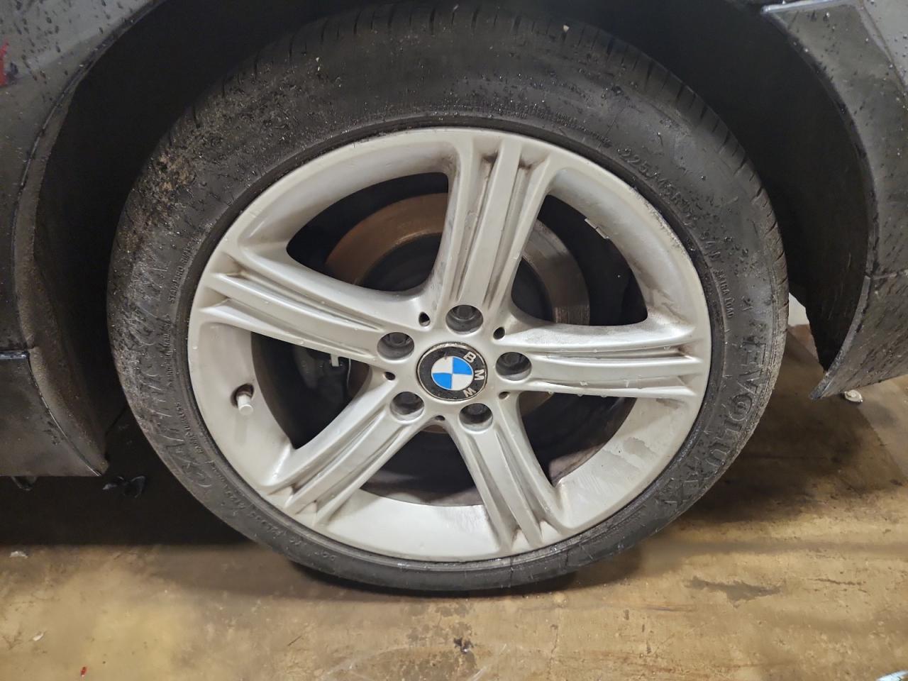 2011 Bmw 328 Xi Sulev Black vin: WBAPK5G57BNN81992 Damage: Left Rear Wheel, Curb Rash, 3 To 4 Inches