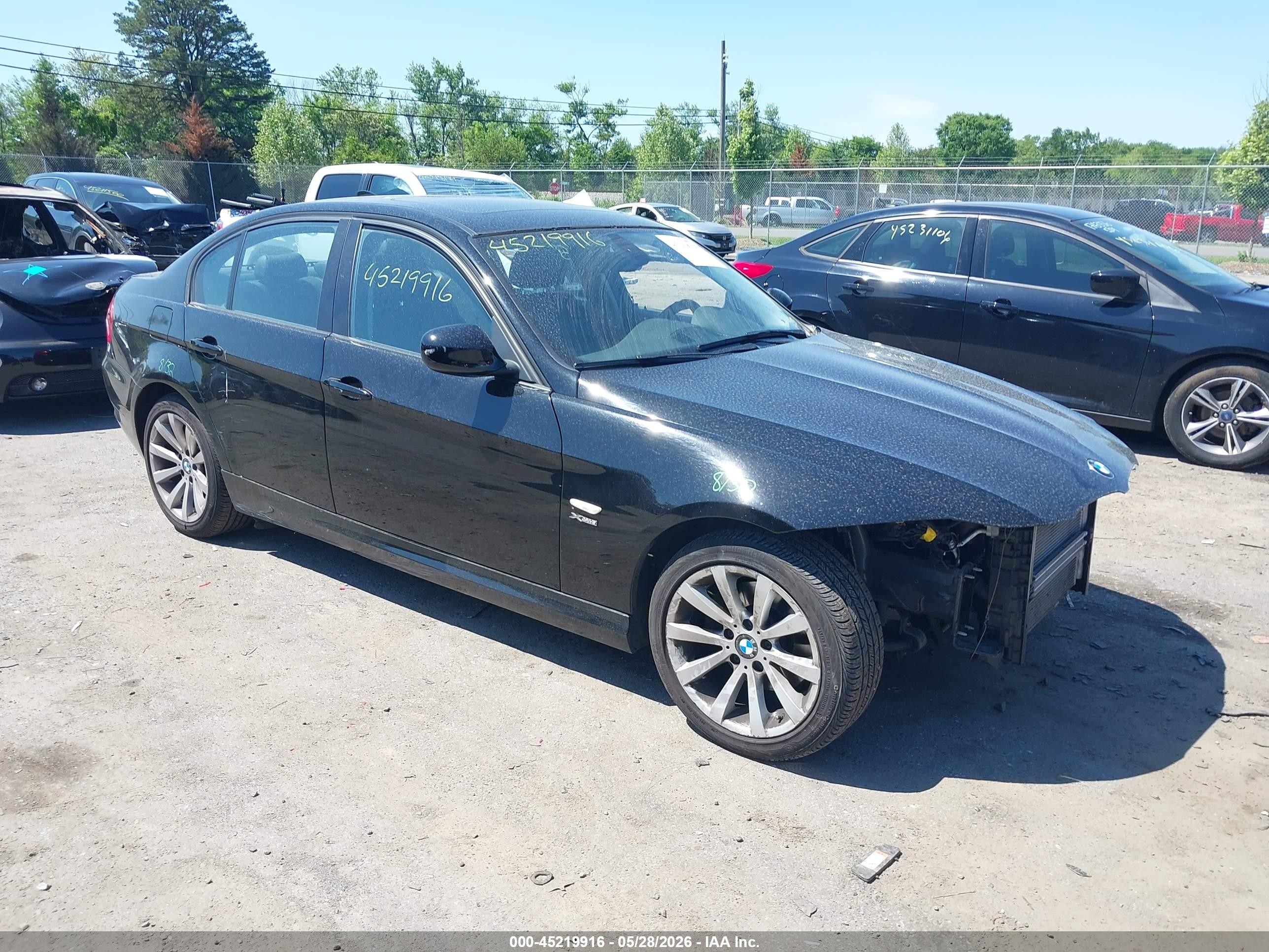 2011 Bmw 328i Xdrive Black vin: WBAPK5G58BNN28704