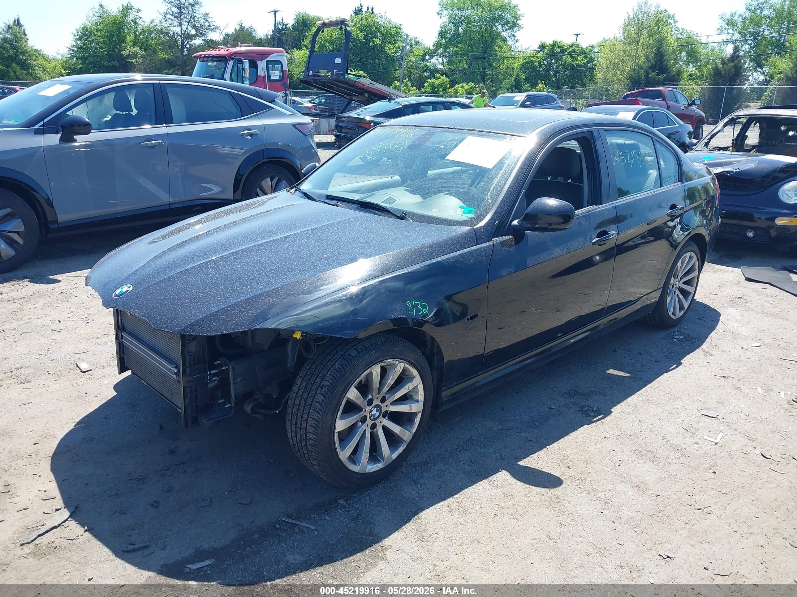 2011 Bmw 328i Xdrive Black vin: WBAPK5G58BNN28704