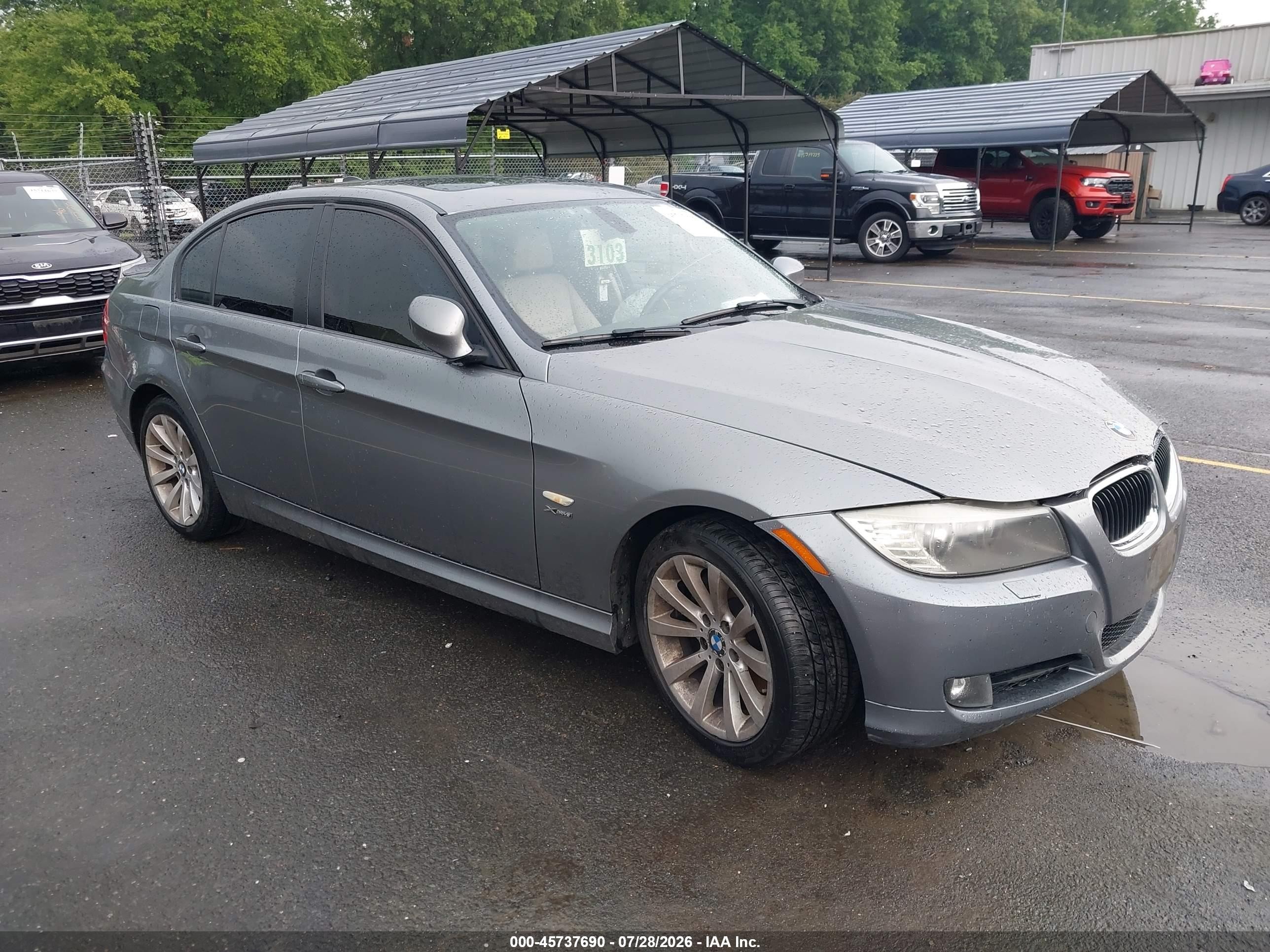 2011 Bmw 328i Xdrive Gray vin: WBAPK5G58BNN80432