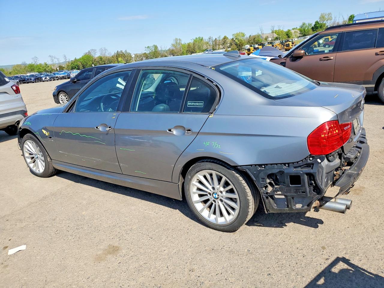 2011 Bmw 328 Xi Sulev Gray vin: WBAPK5G58BNN82245