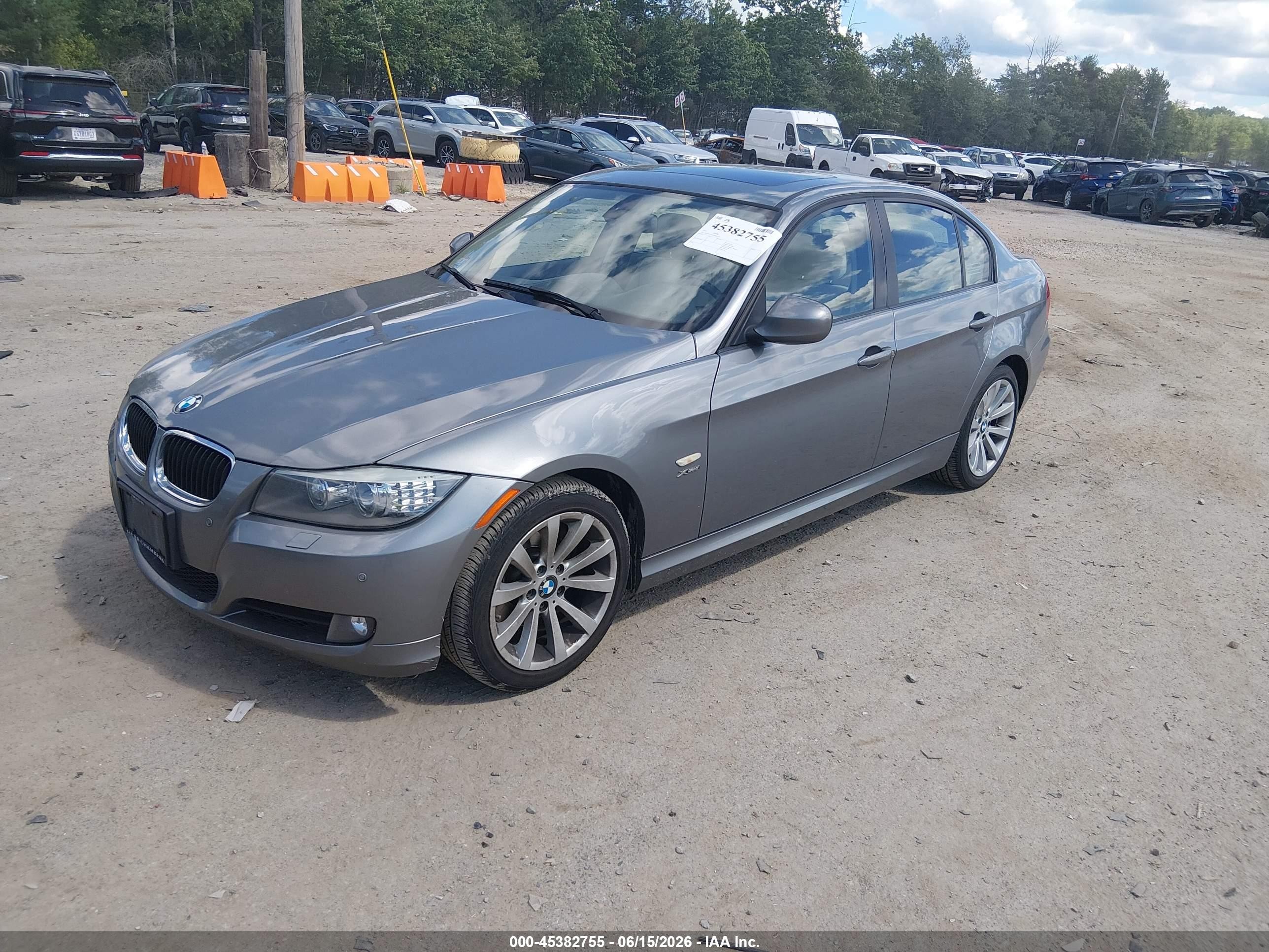 2011 Bmw 328i Xdrive Gray vin: WBAPK5G5XBNN80500