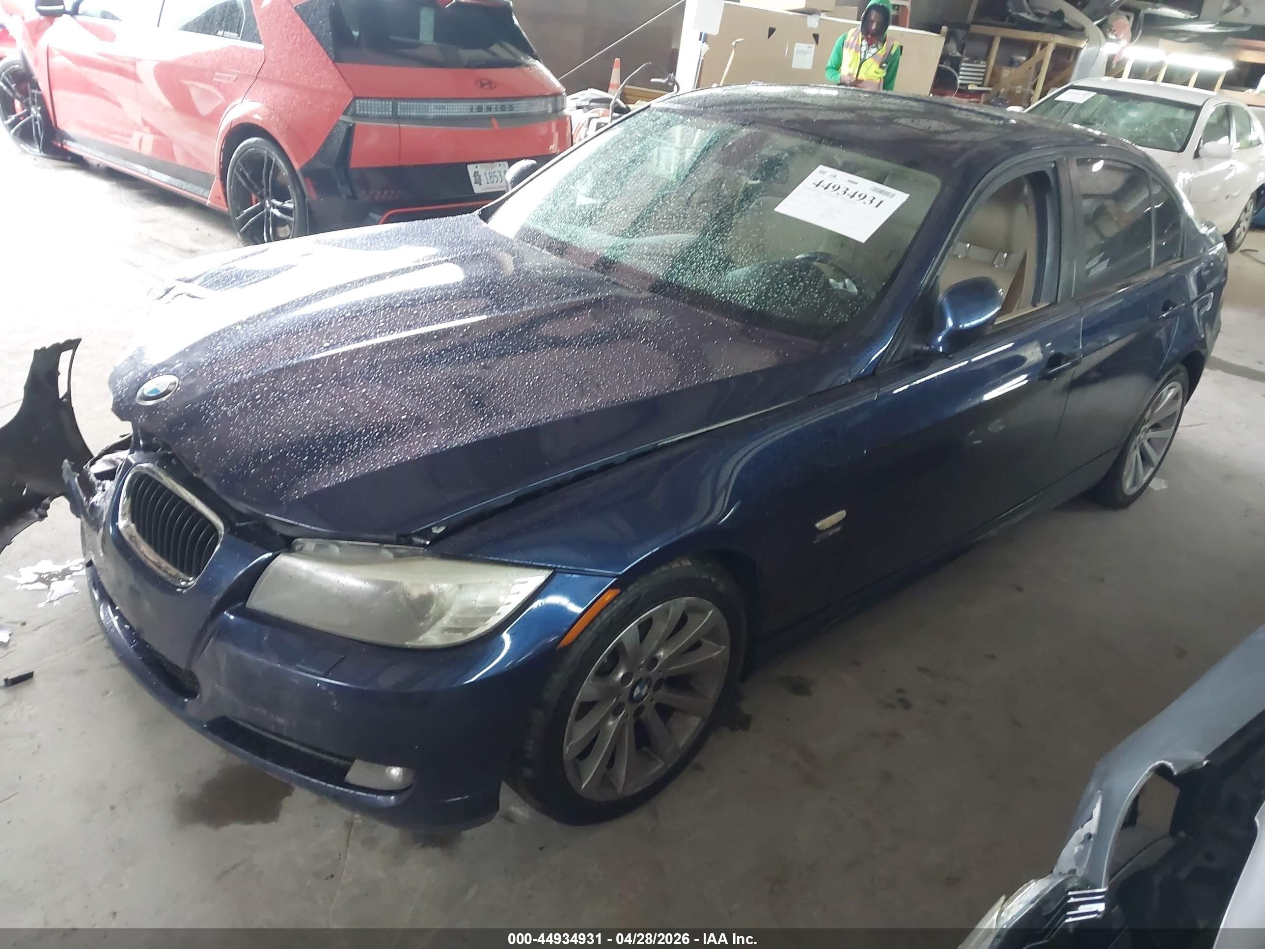 2011 Bmw 328i Xdrive Blue vin: WBAPK5G5XBNN81209