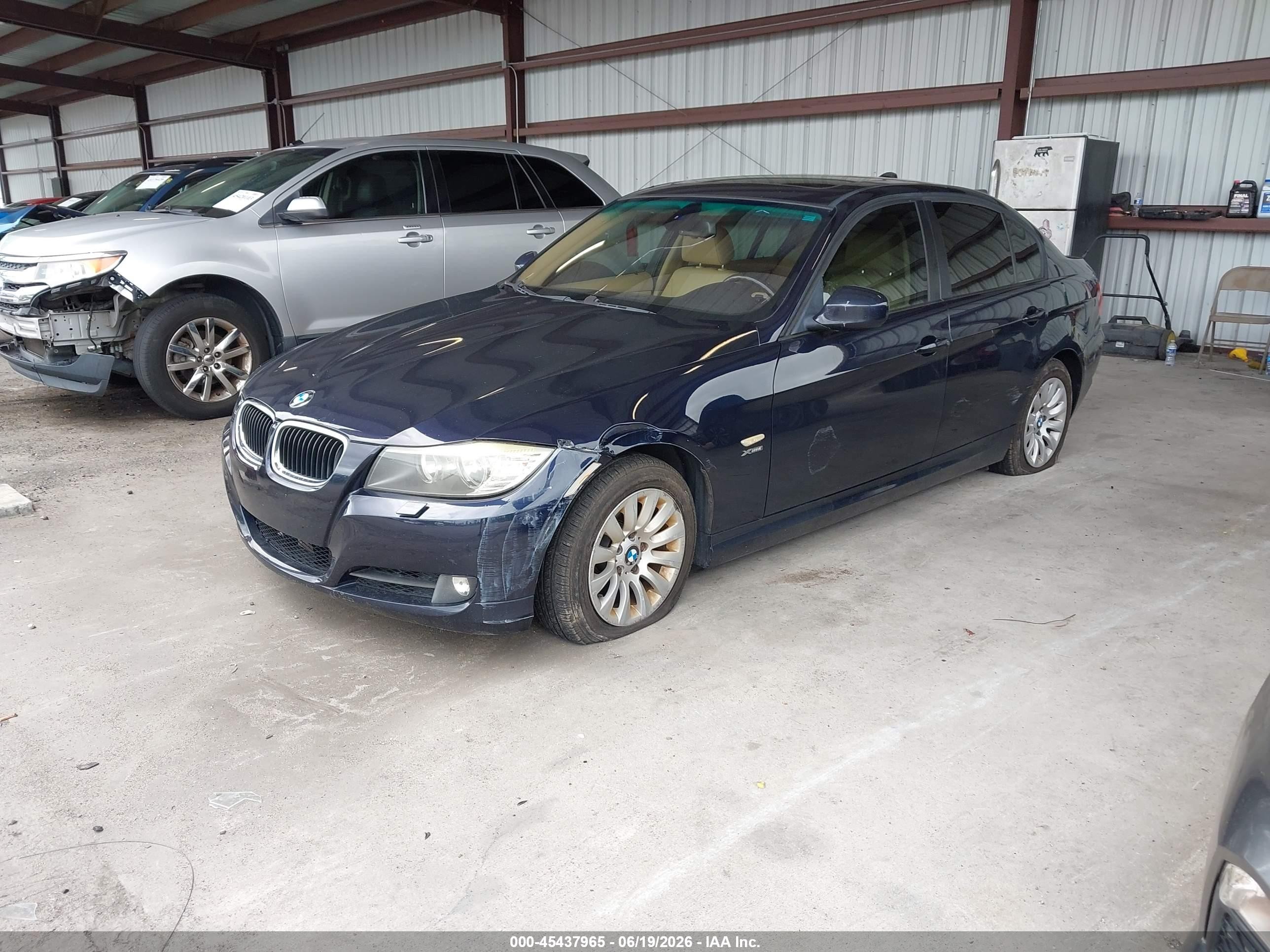 2009 Bmw 328i Xdrive Blue vin: WBAPK73519A452410