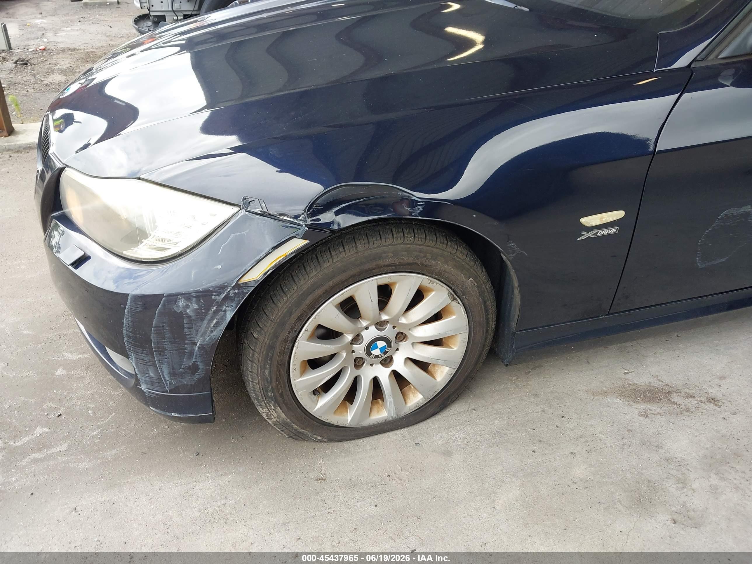 2009 Bmw 328i Xdrive Blue vin: WBAPK73519A452410