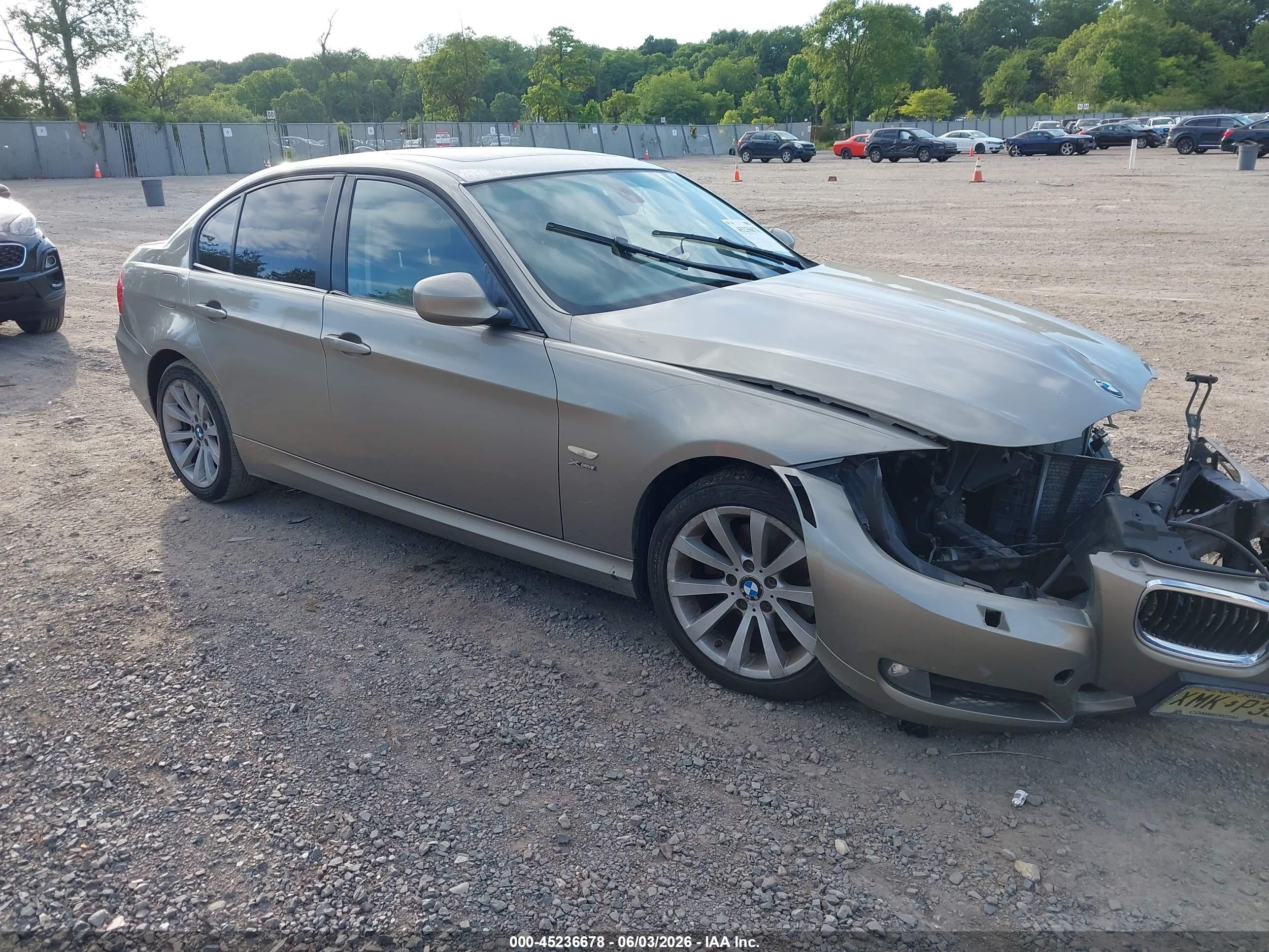 2009 Bmw 328i Xdrive Бежевый vin: WBAPK73529A451914