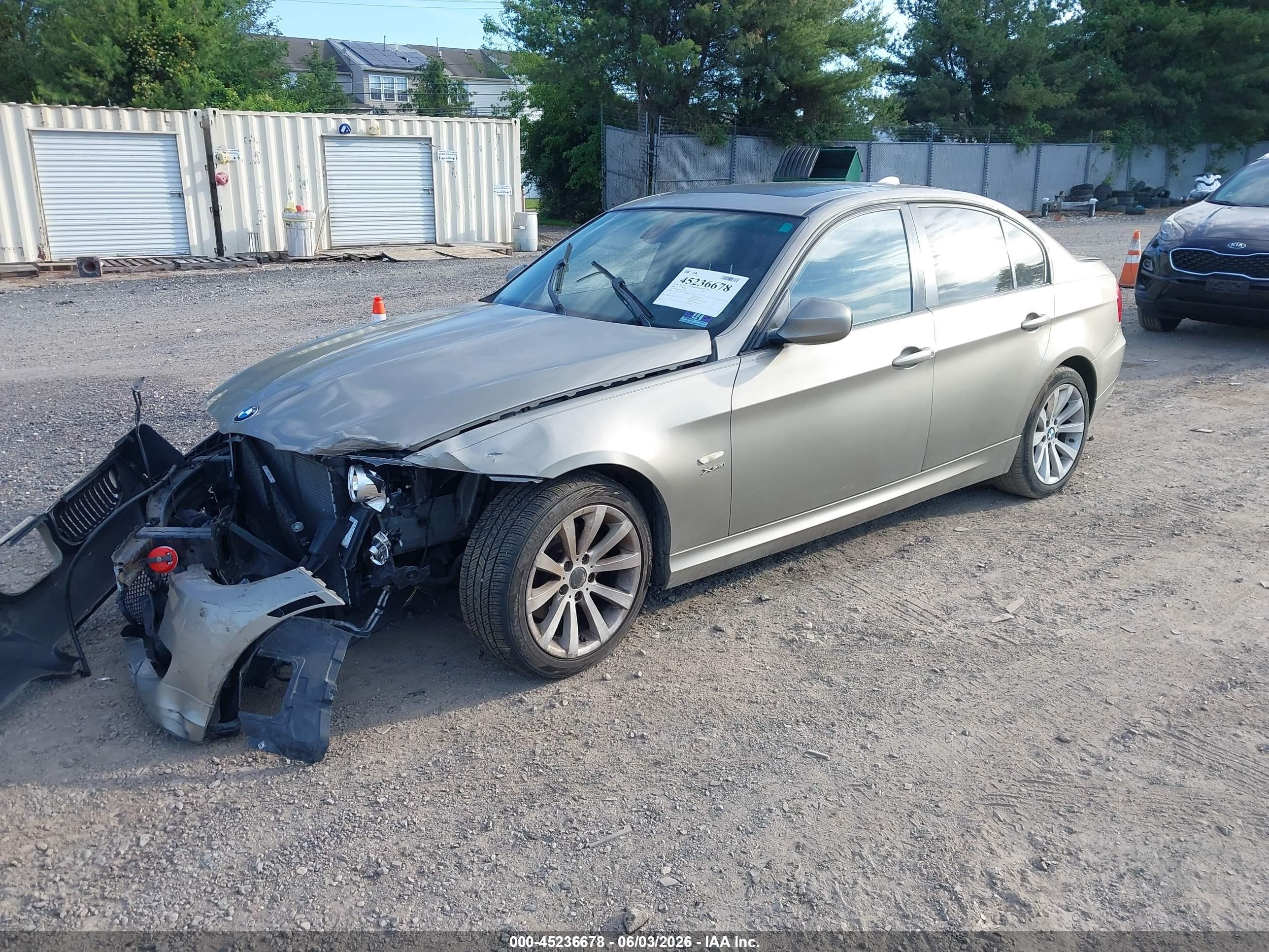 2009 Bmw 328i Xdrive Бежевый vin: WBAPK73529A451914