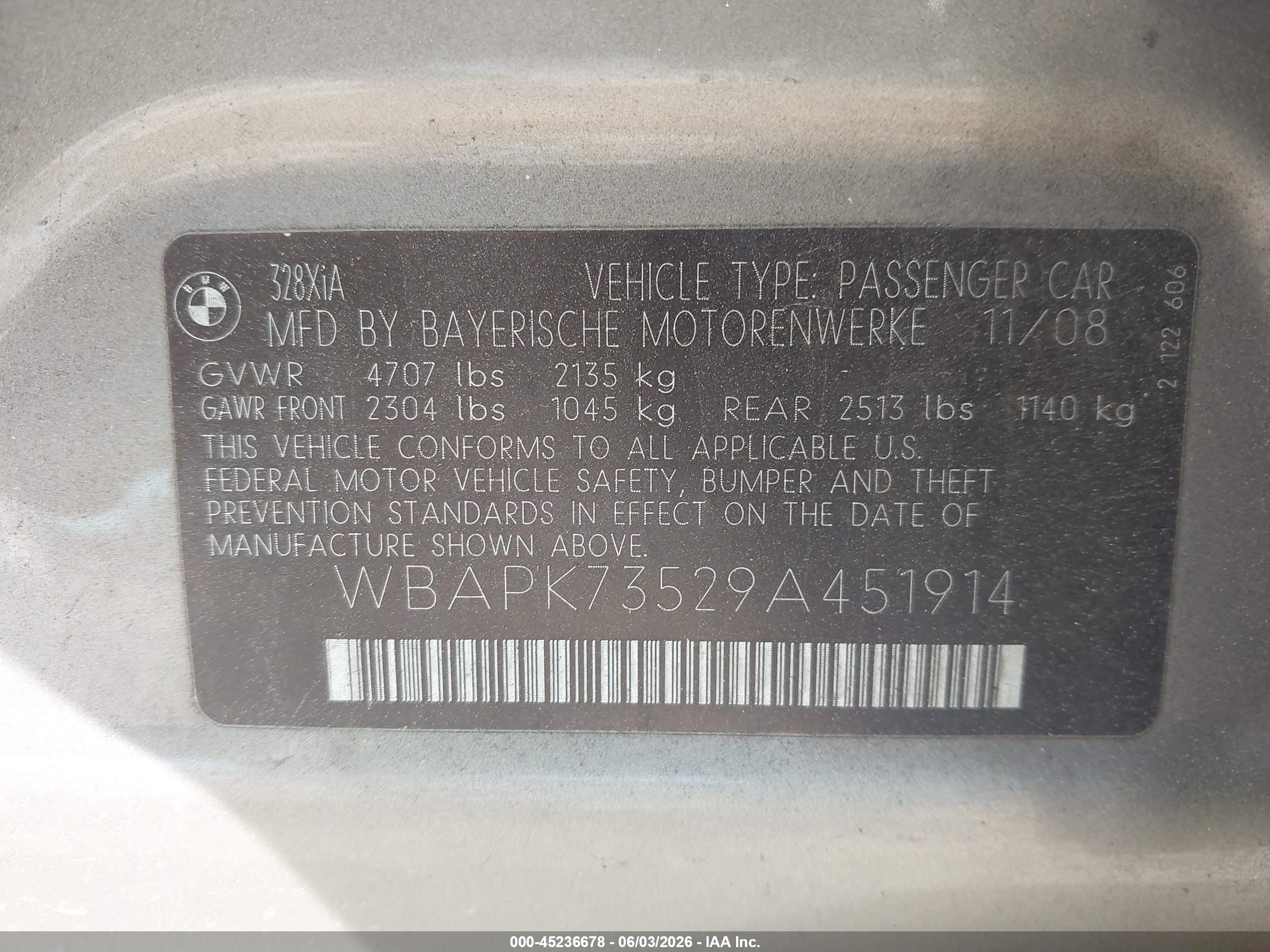 2009 Bmw 328i Xdrive Бежевый vin: WBAPK73529A451914