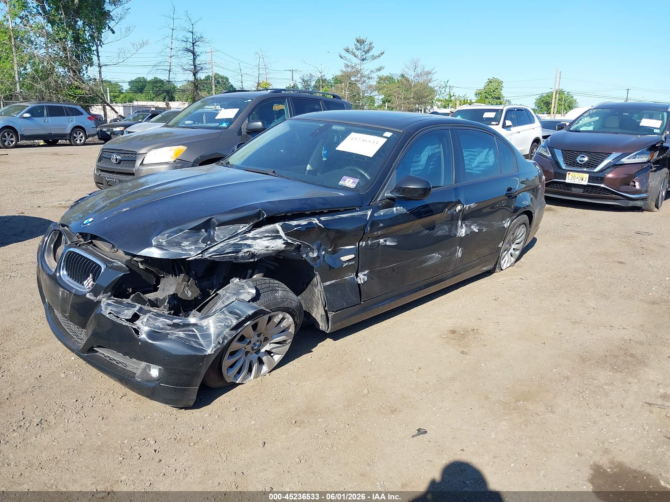 2009 Bmw 328i Xdrive Black vin: WBAPK73539A453641