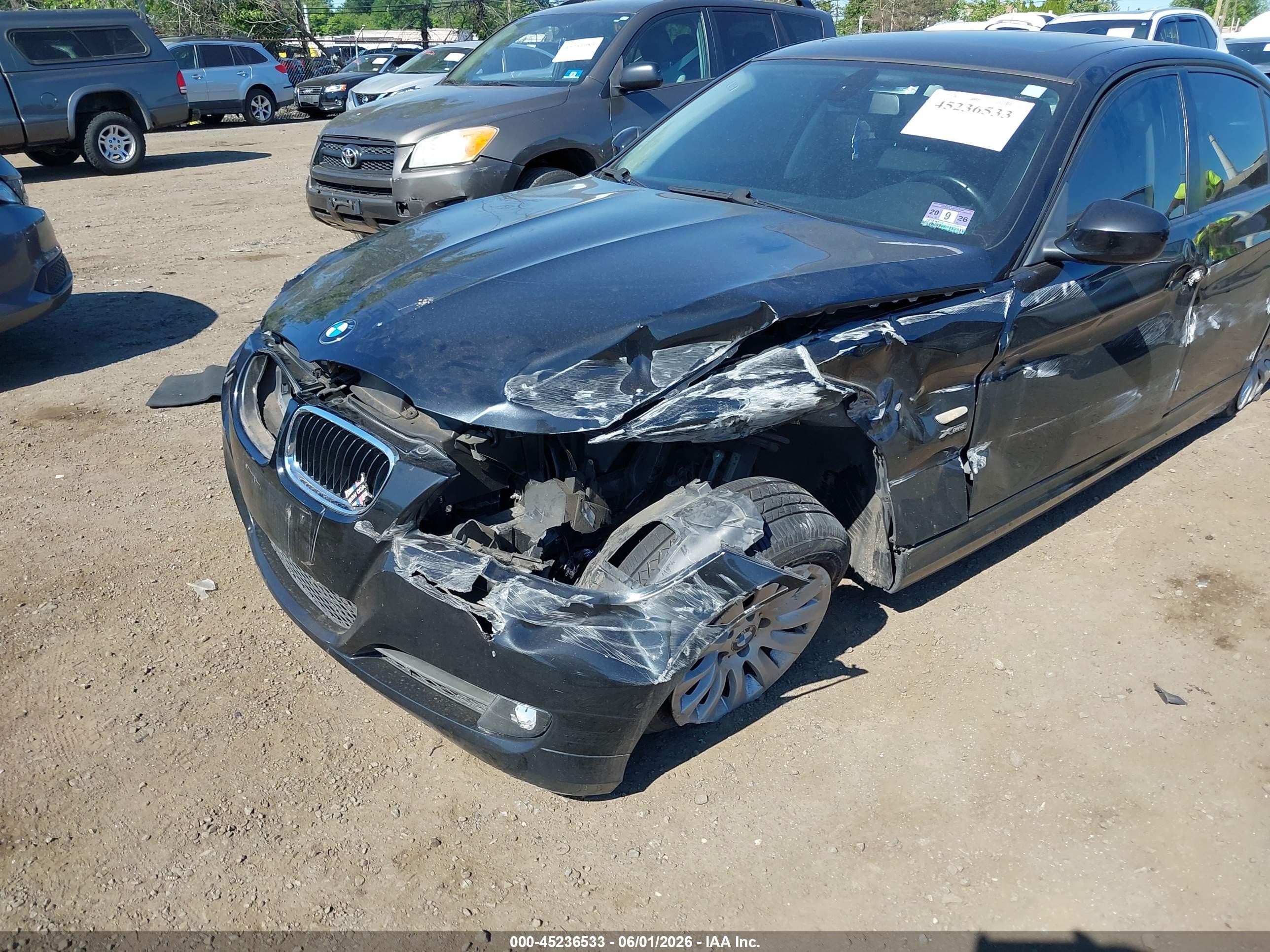 2009 Bmw 328i Xdrive Black vin: WBAPK73539A453641